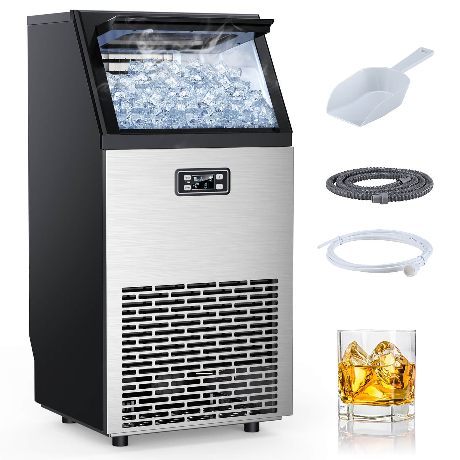 265LBS Freestanding Commercial Ice Maker