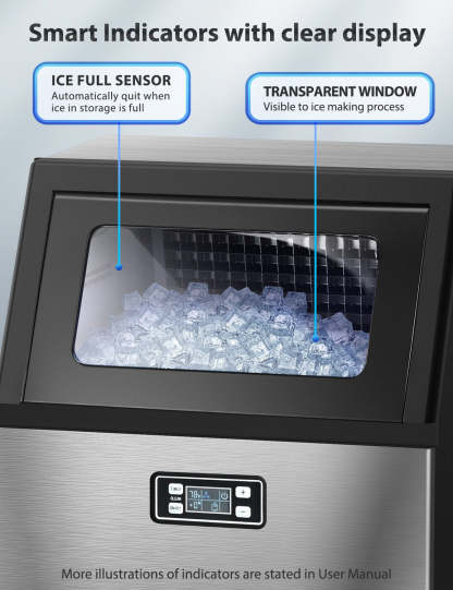 265LBS Freestanding Commercial Ice Maker