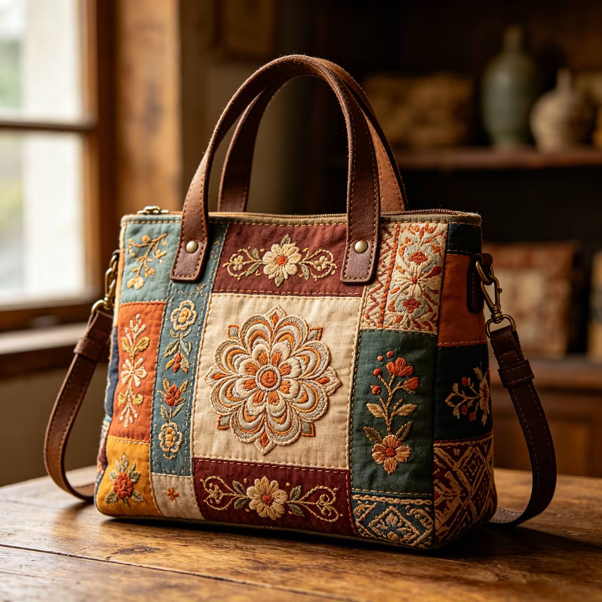 Color Bloom Patchwork Bag