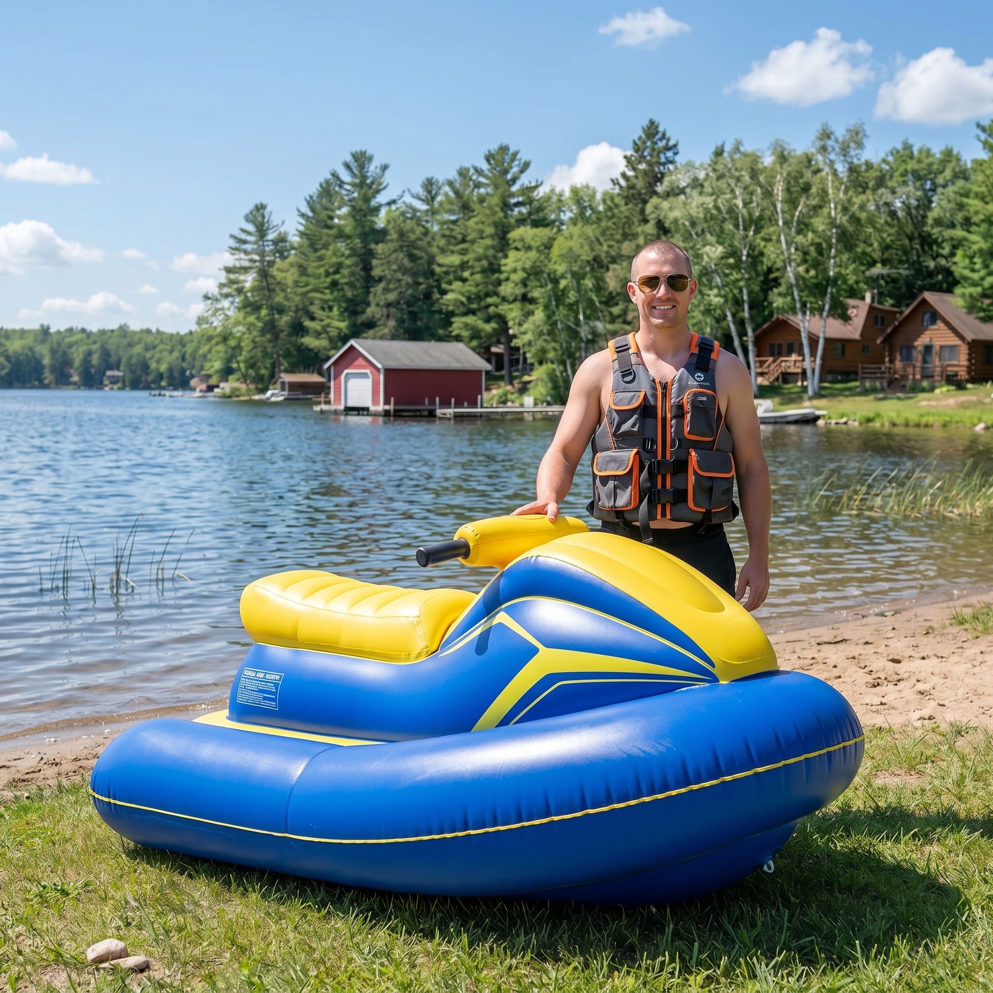 Inflatable personal watercraft