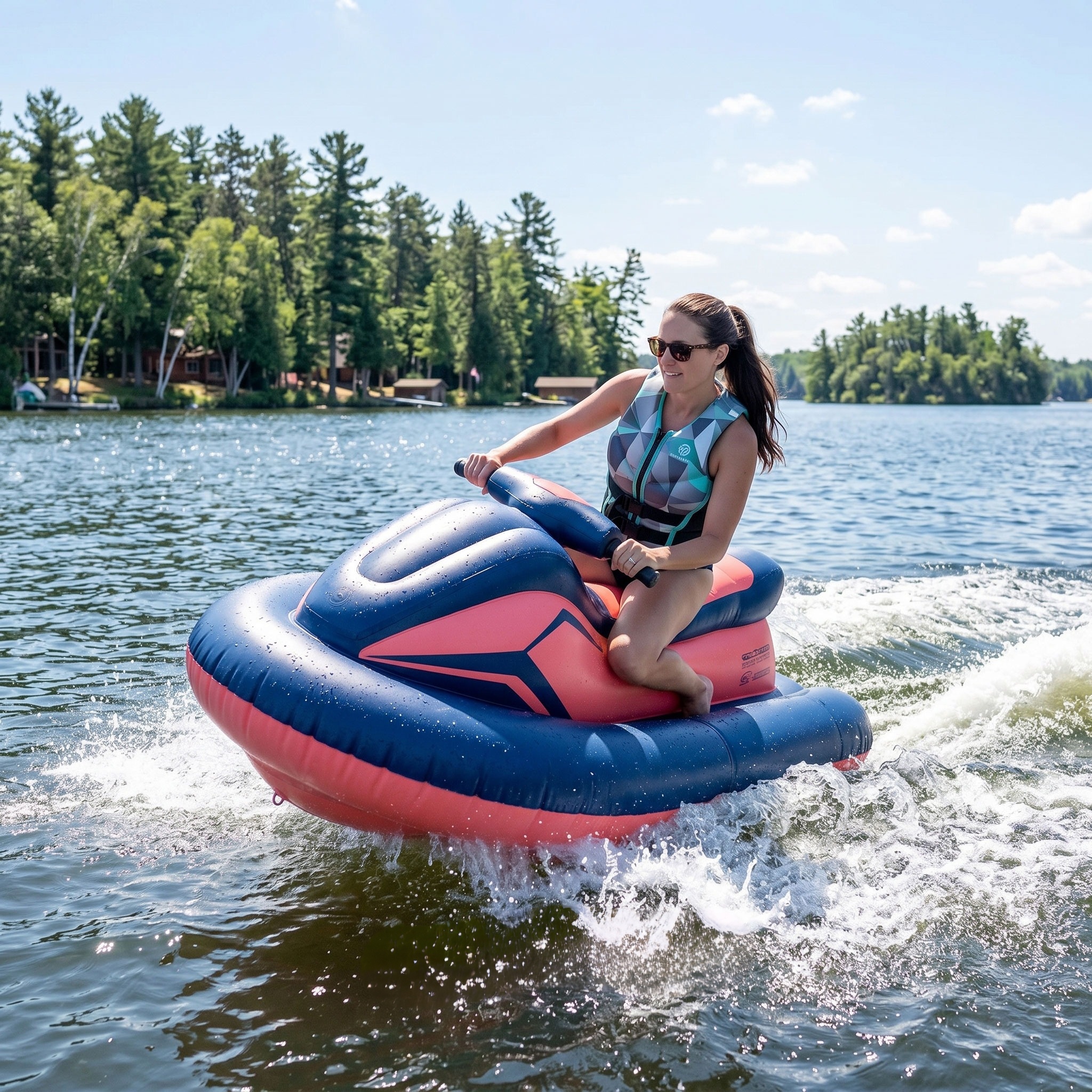 Inflatable personal watercraft