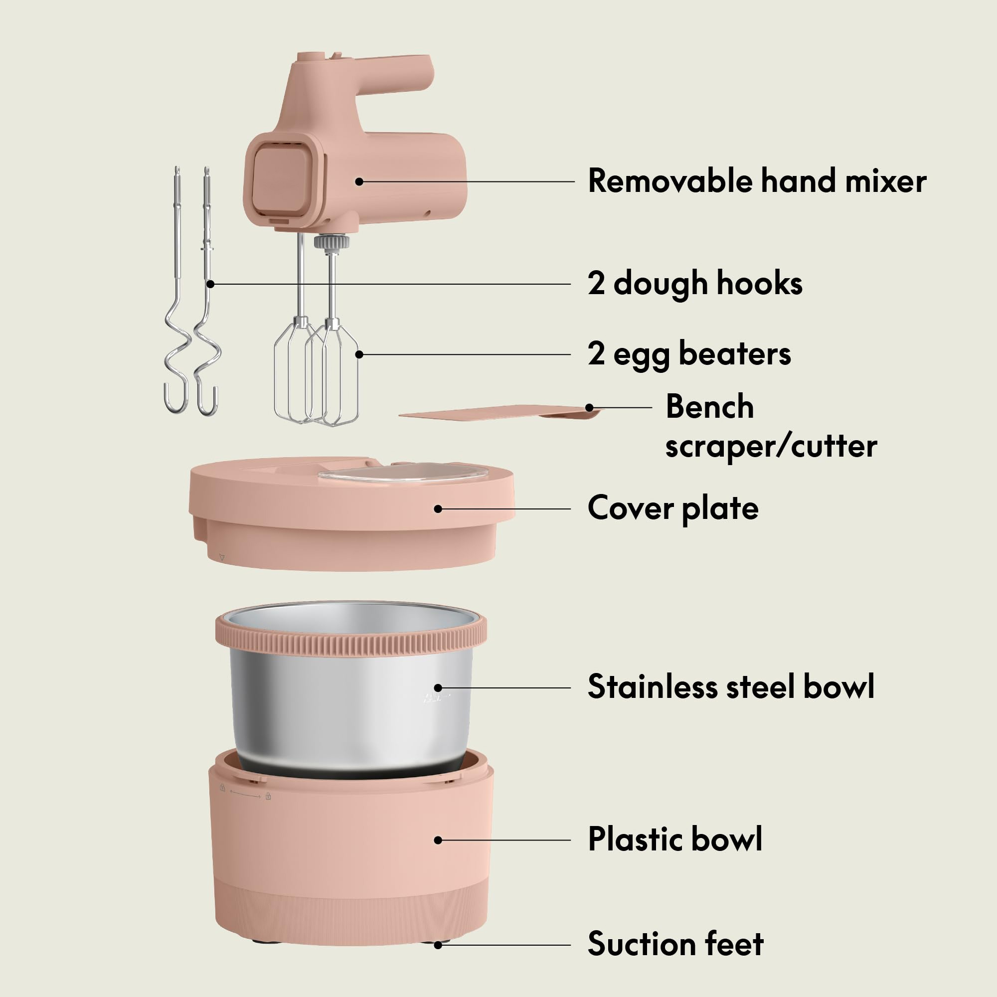 Multifunctional Handheld Mixer for Baking