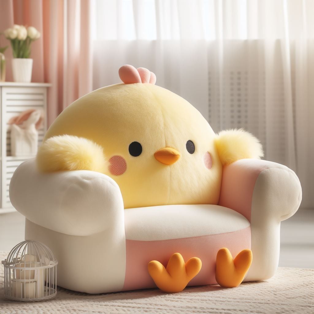 Children's Plush Chick Seat