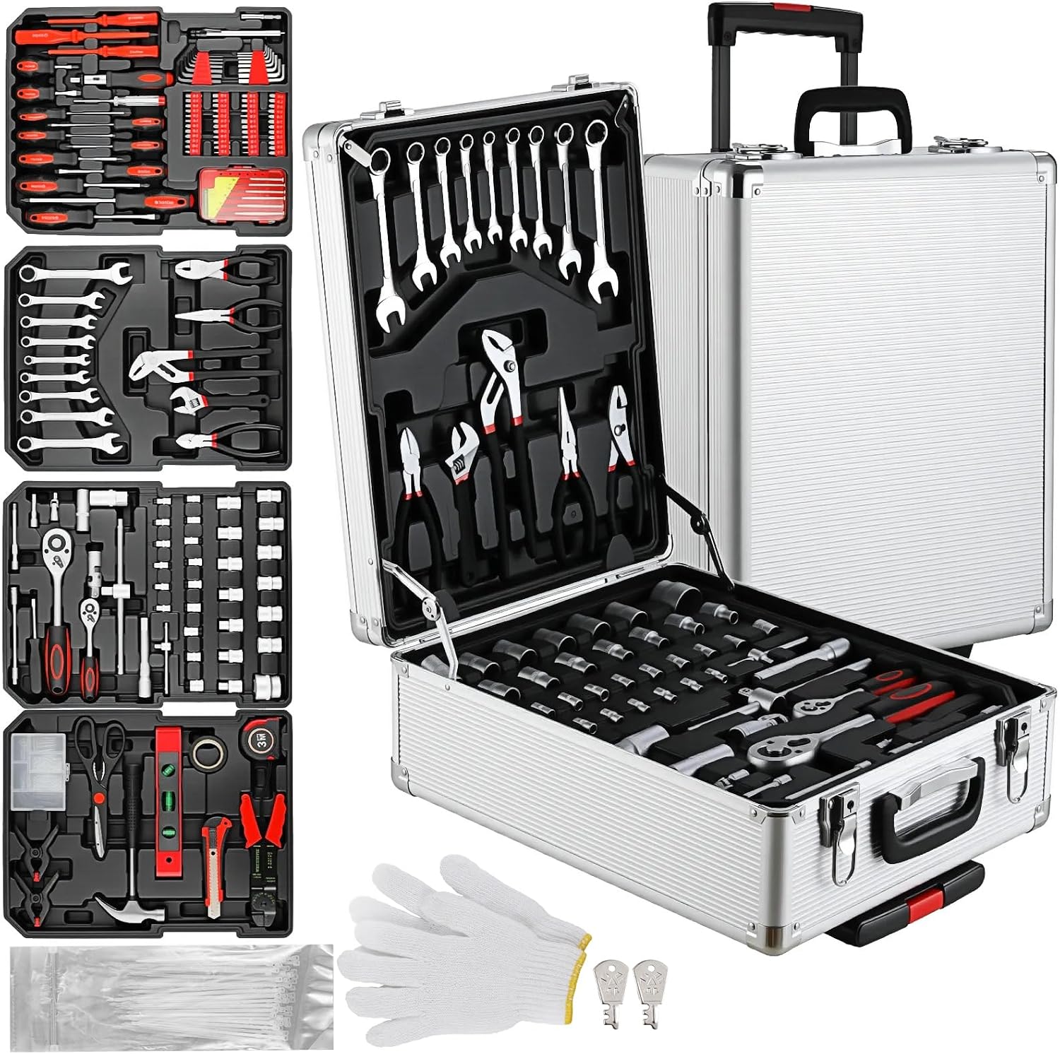 799-Piece Mechanic Tool Set with Rolling Tool Box