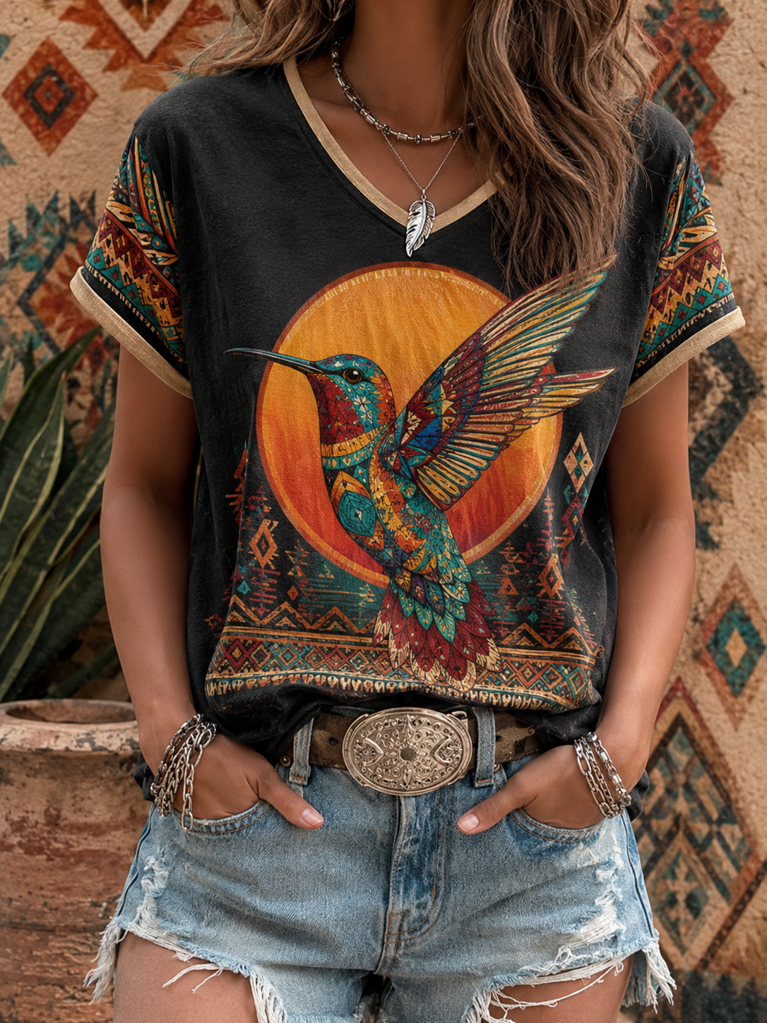 Sunlit Hummingbird Tee