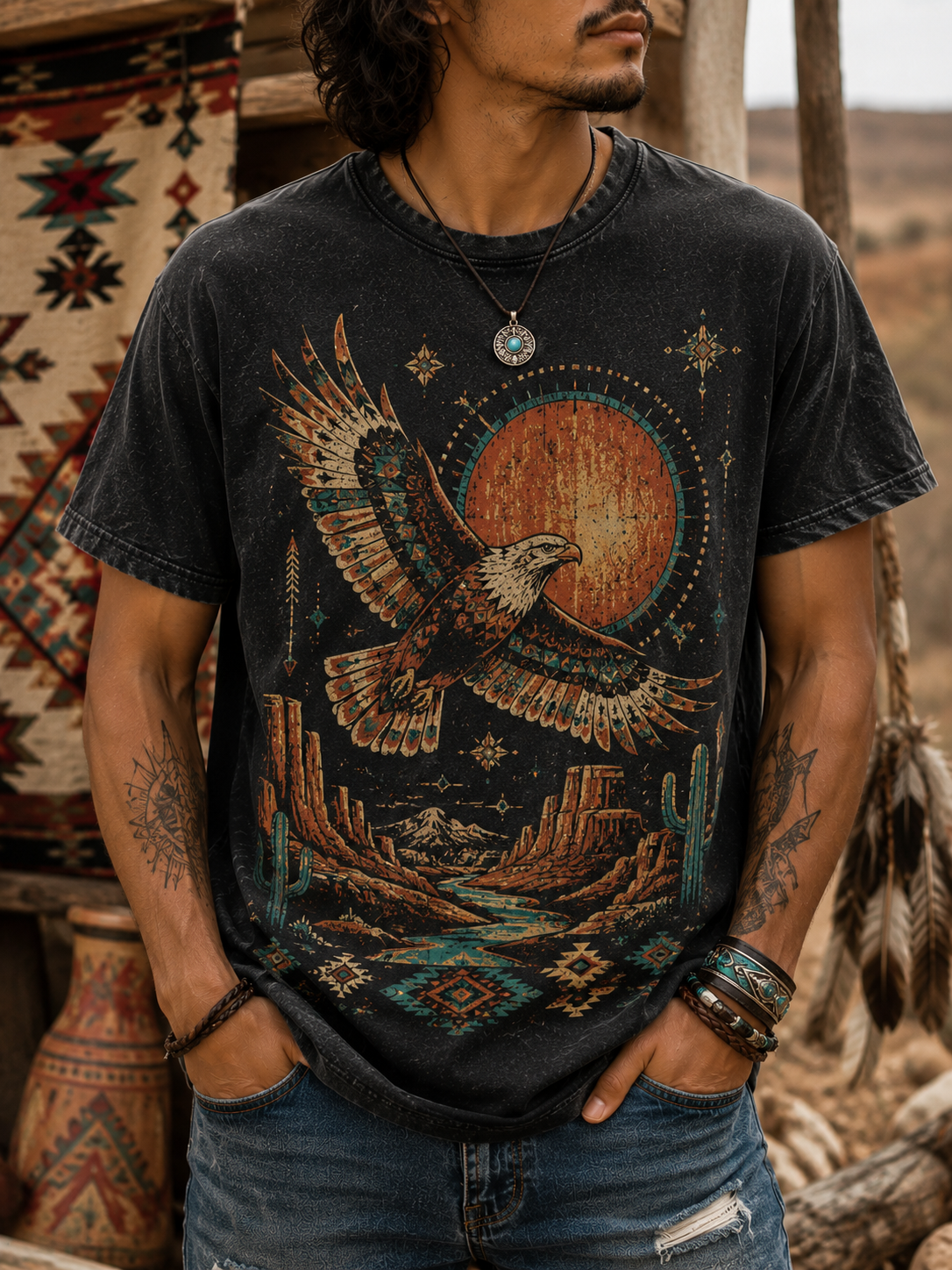 Tribal Eagle Totem Tee