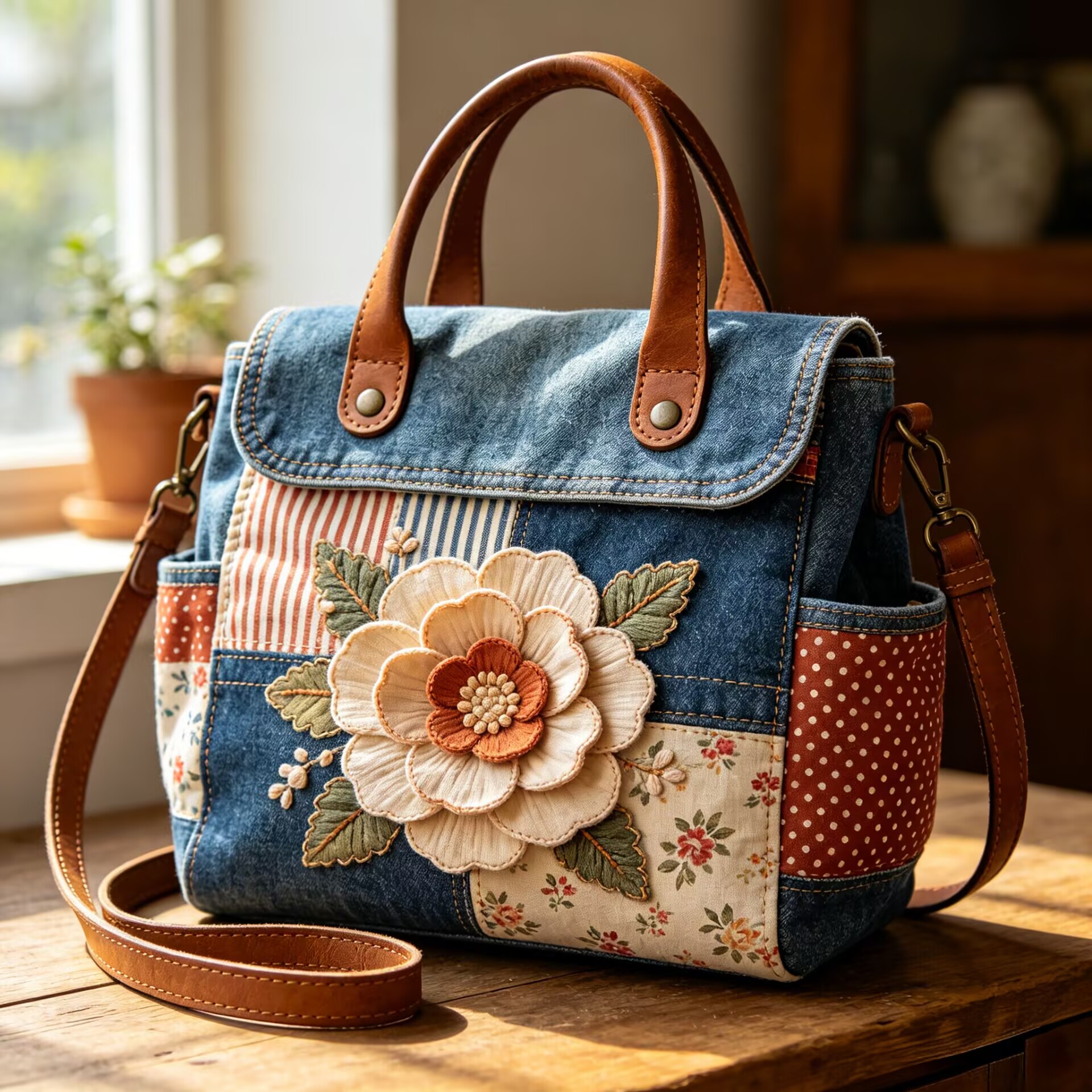 Bloom Patchwork Tote
