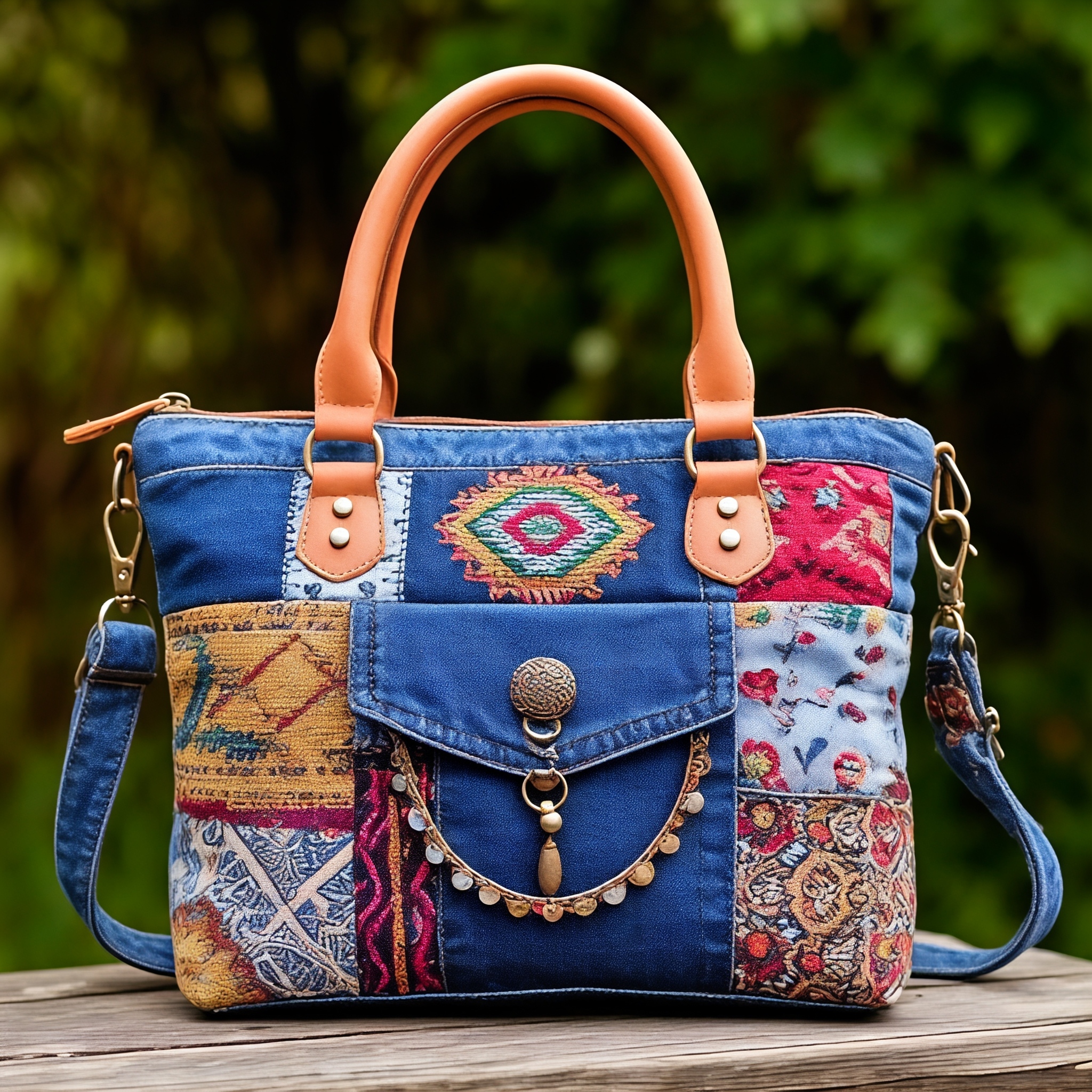 Tribal Weave Patchwork Bag