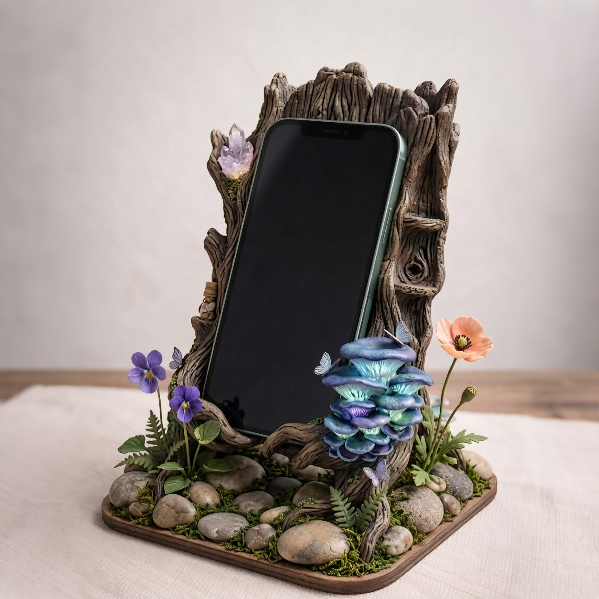 Forest Stump Phone Stand