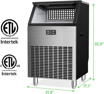 265LBS Freestanding Commercial Ice Maker