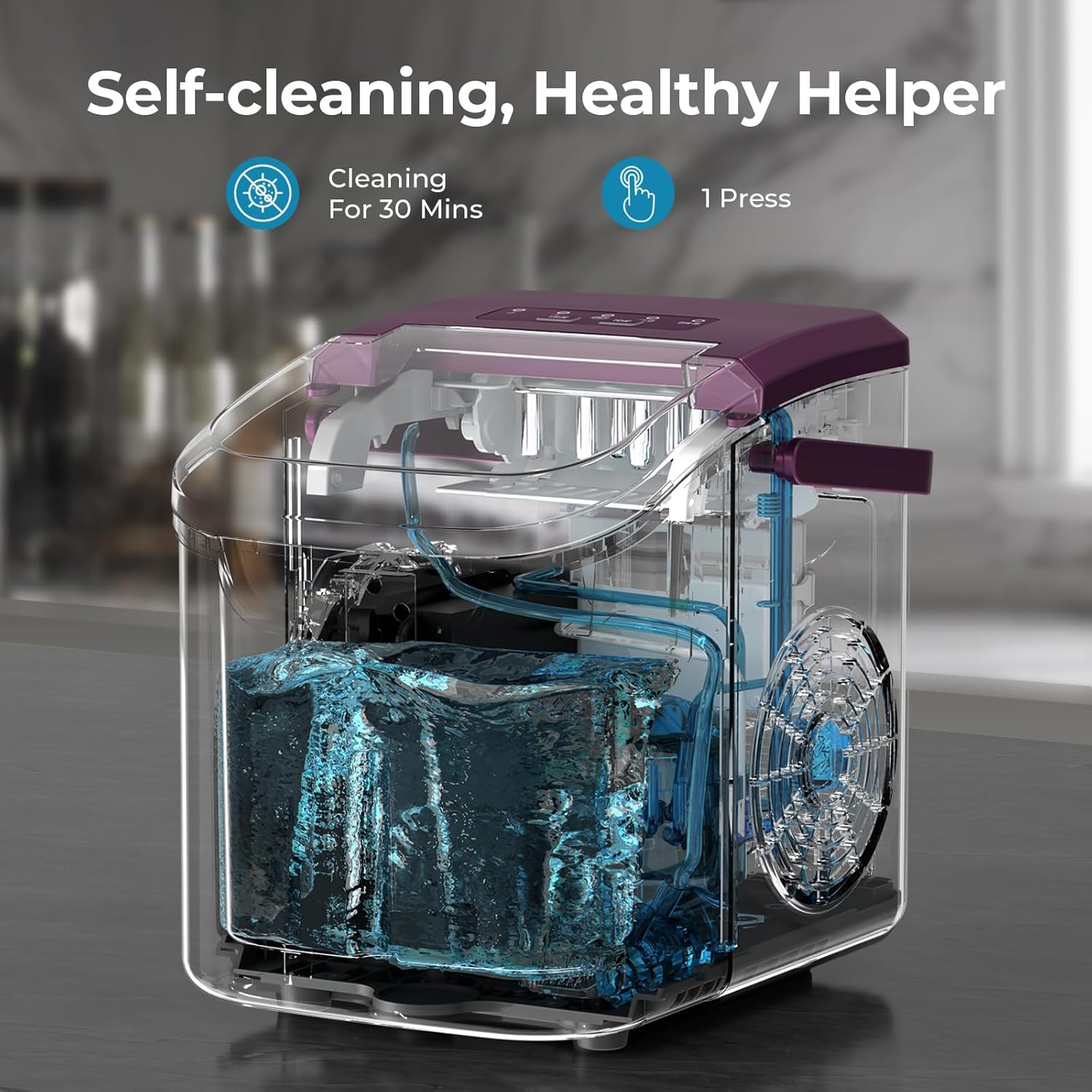 Countertop Ice Maker, 26 lbs/Day ice Production 58012RIM0