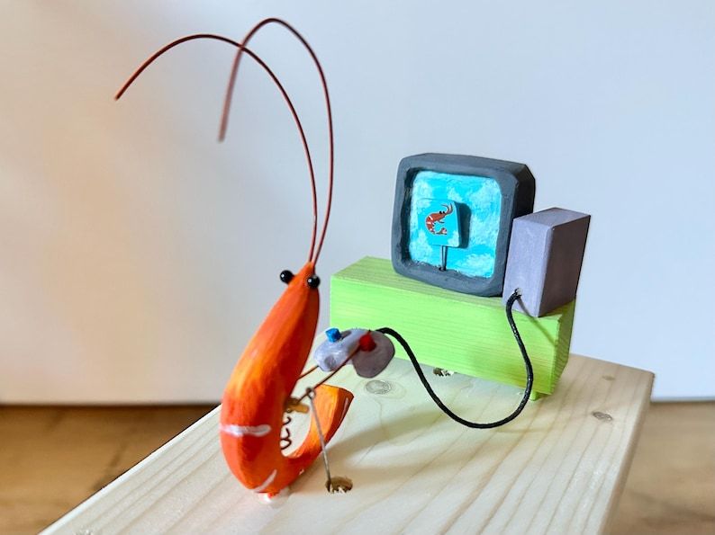 shrimp playing video games
