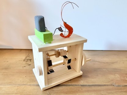 shrimp playing video games