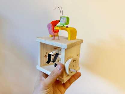 shrimp working on the computer