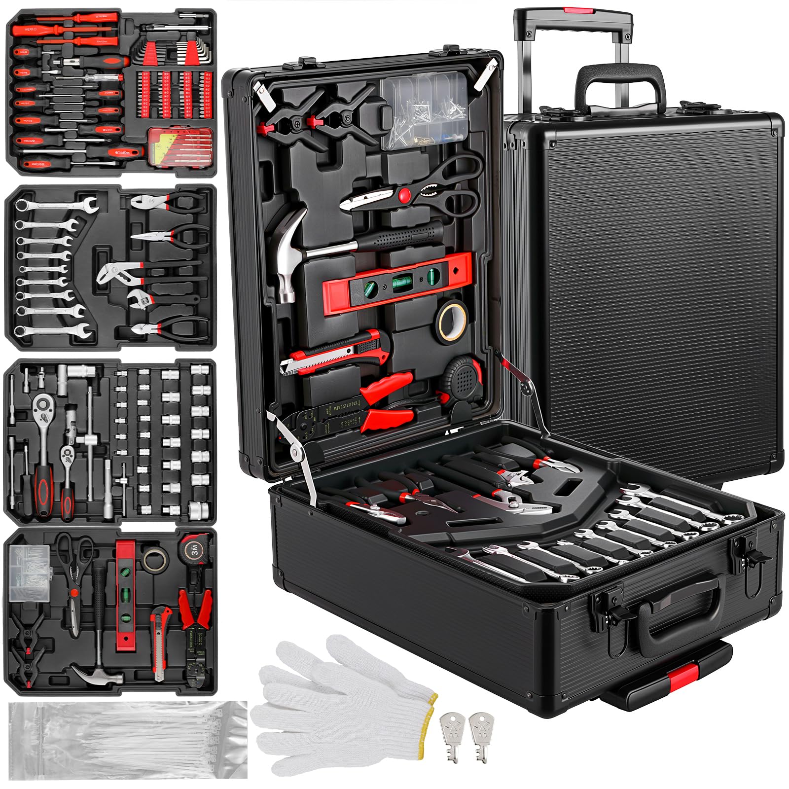 799-Piece Mechanic Tool Set with Rolling Tool Box