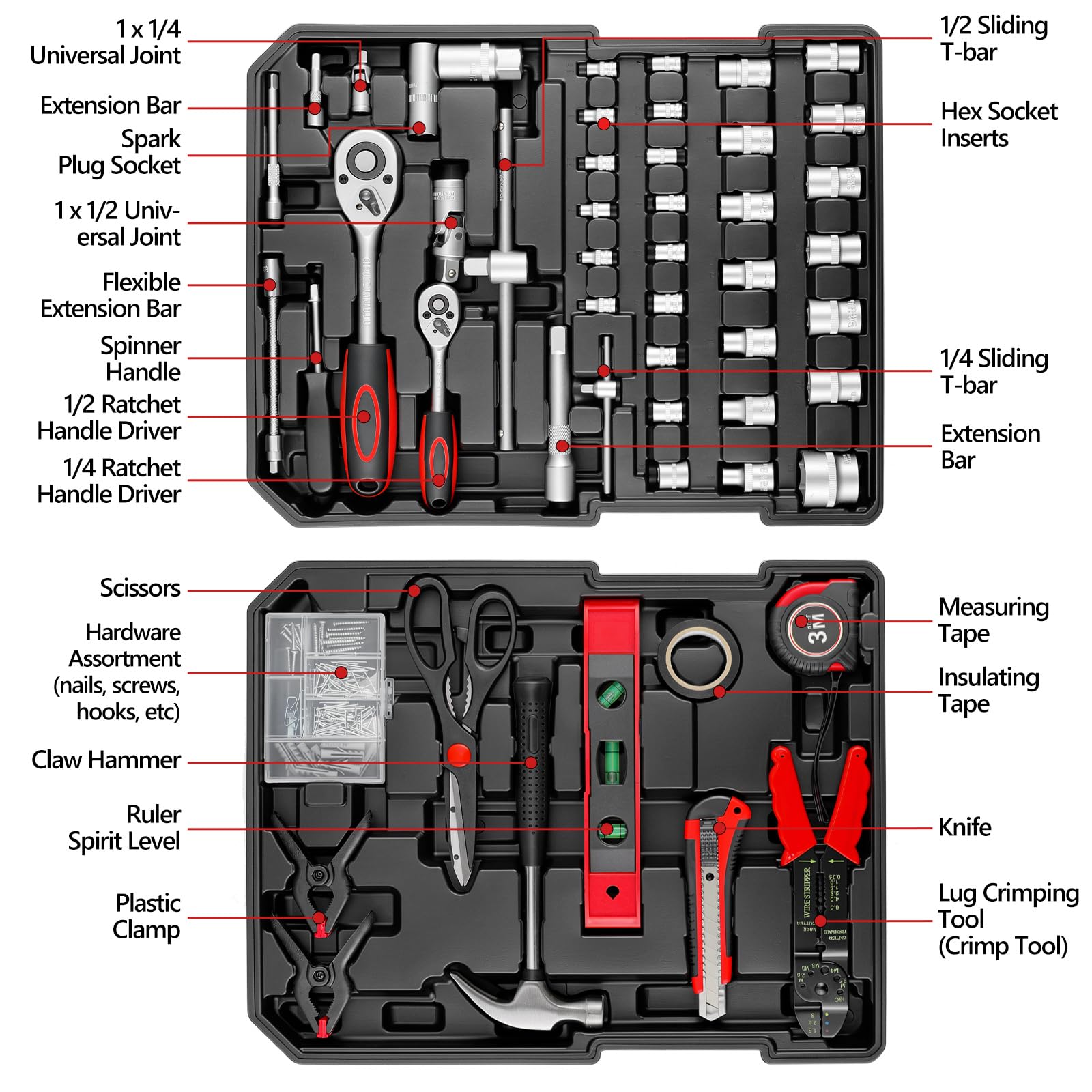 799-Piece Mechanic Tool Set with Rolling Tool Box