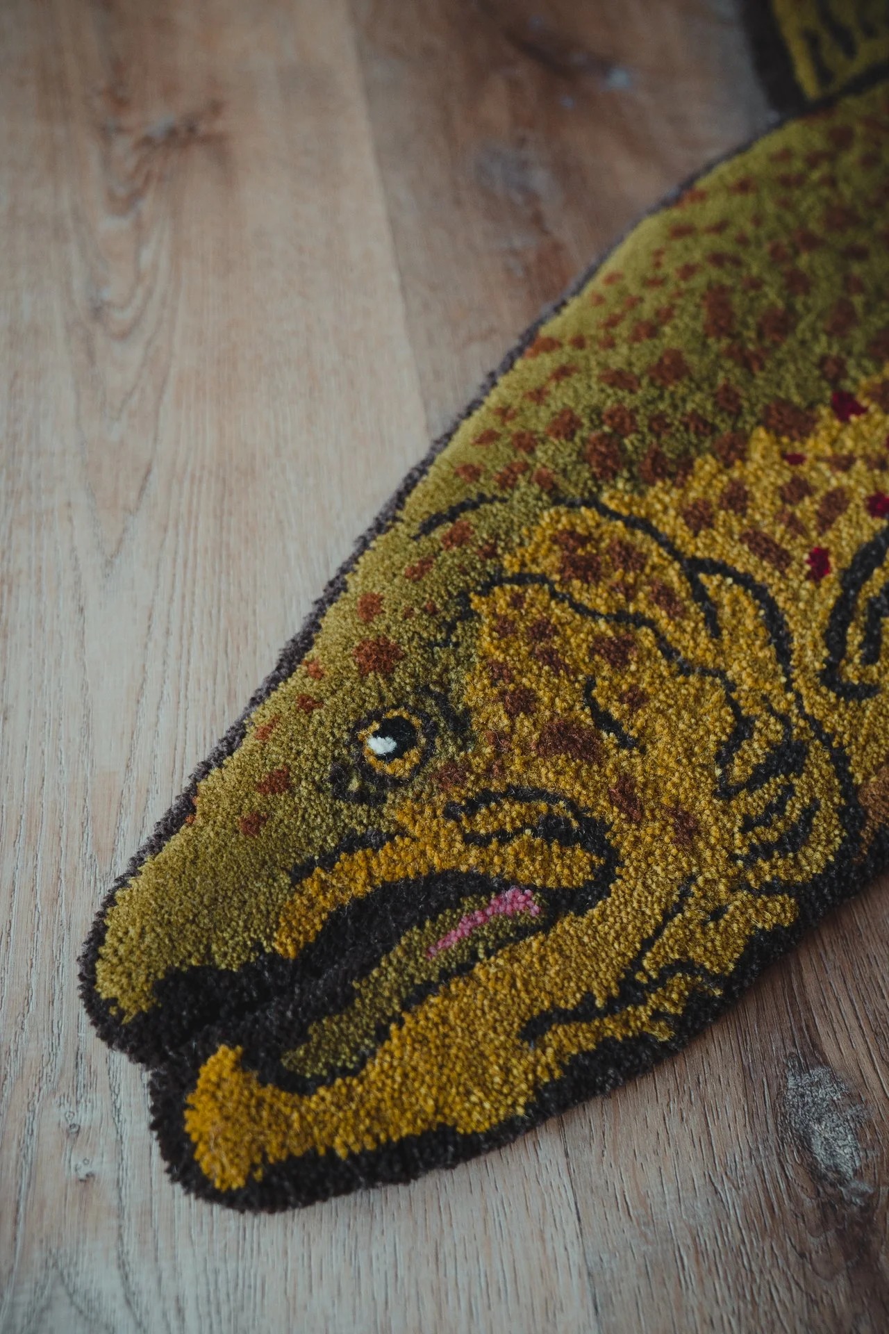 “Wooly Bugger” Brown Trout Rug