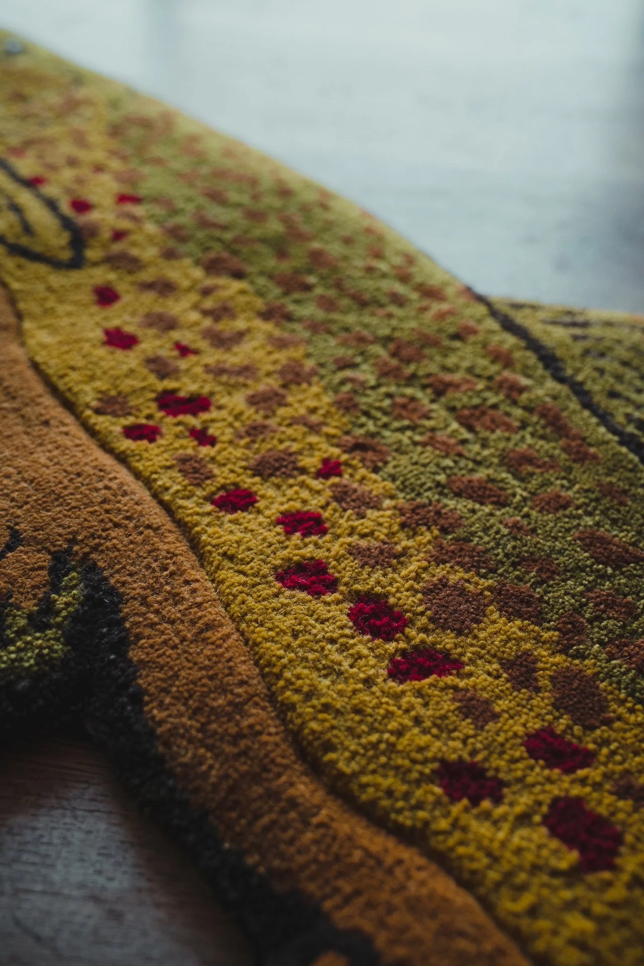 “Wooly Bugger” Brown Trout Rug