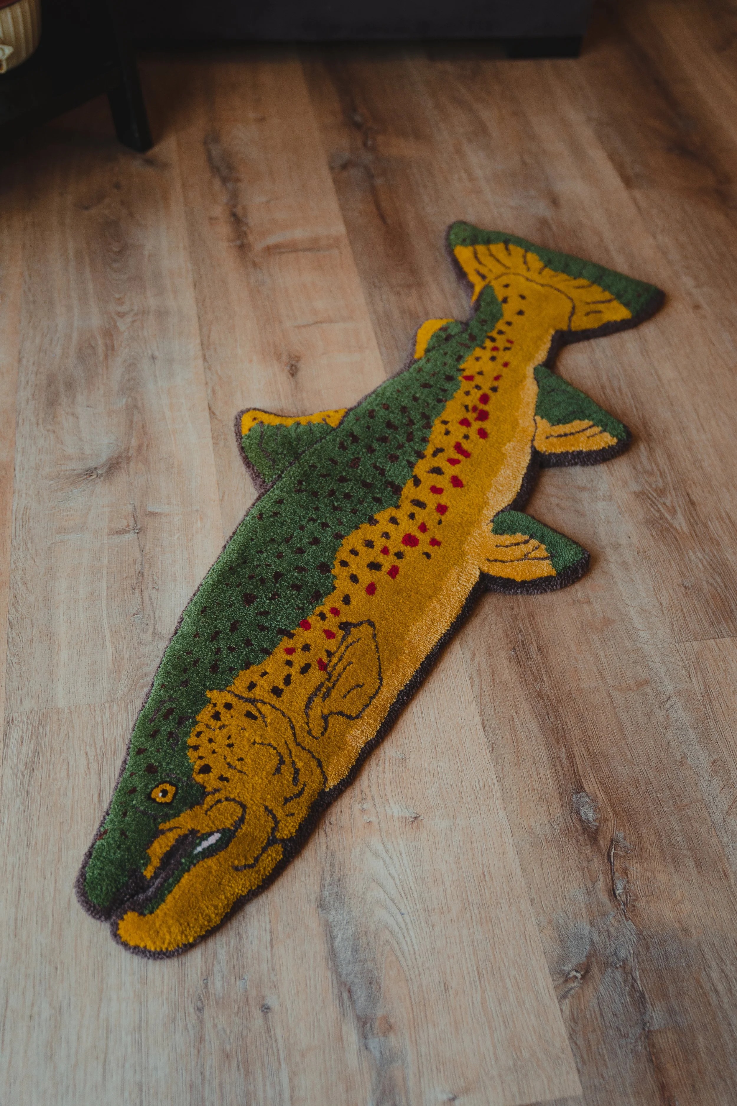 “Buttery Brown” Brown Trout Rug
