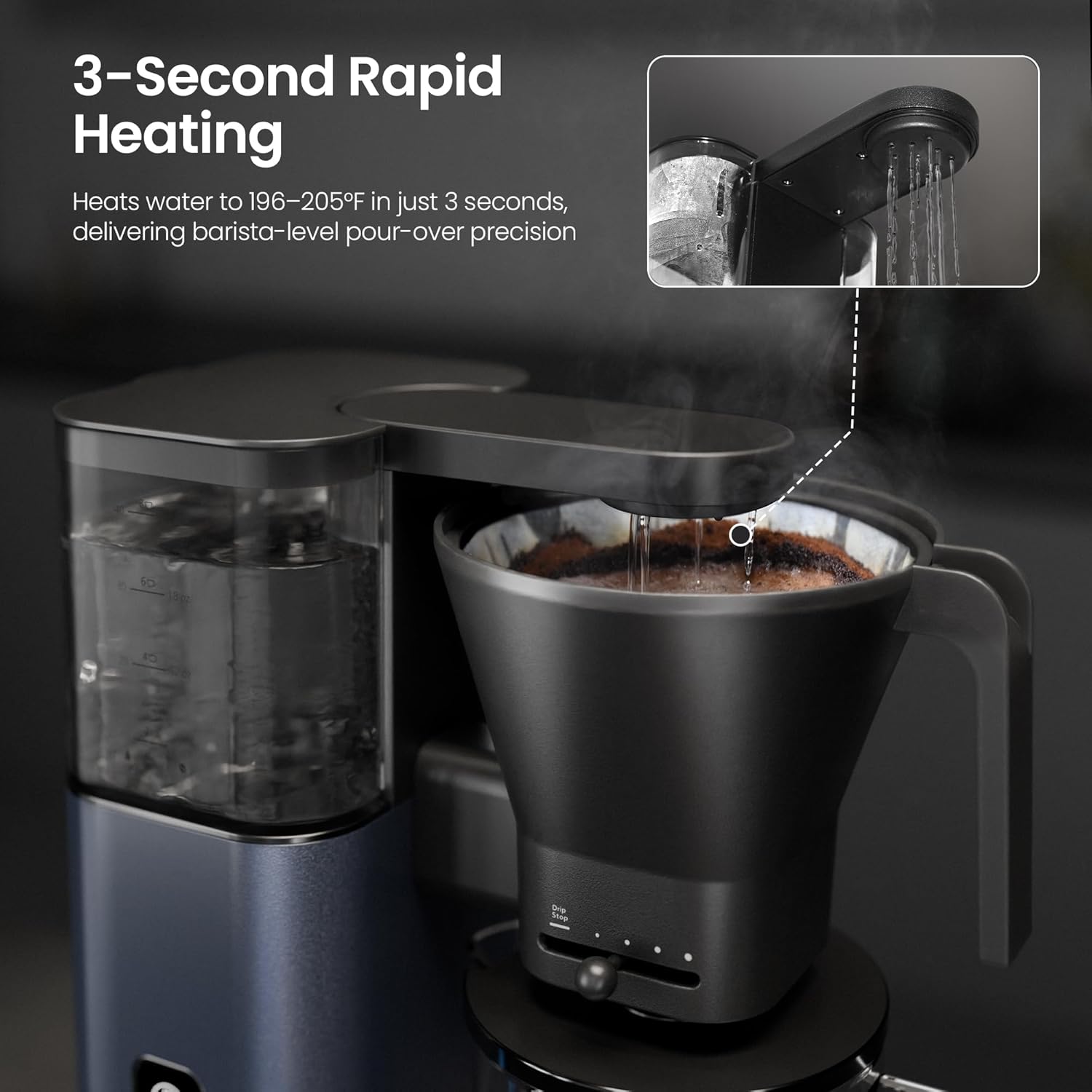 Kismile 8 Cup Drip Coffee Maker Machine 93125KCM0