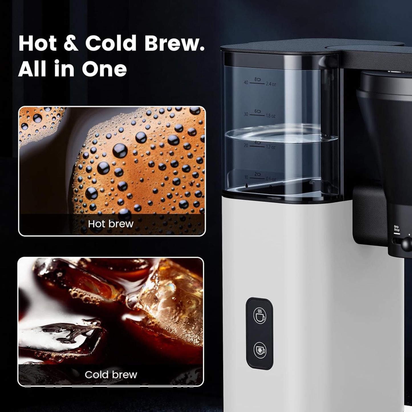 Kismile 8 Cup Drip Coffee Maker Machine 93125KCM0