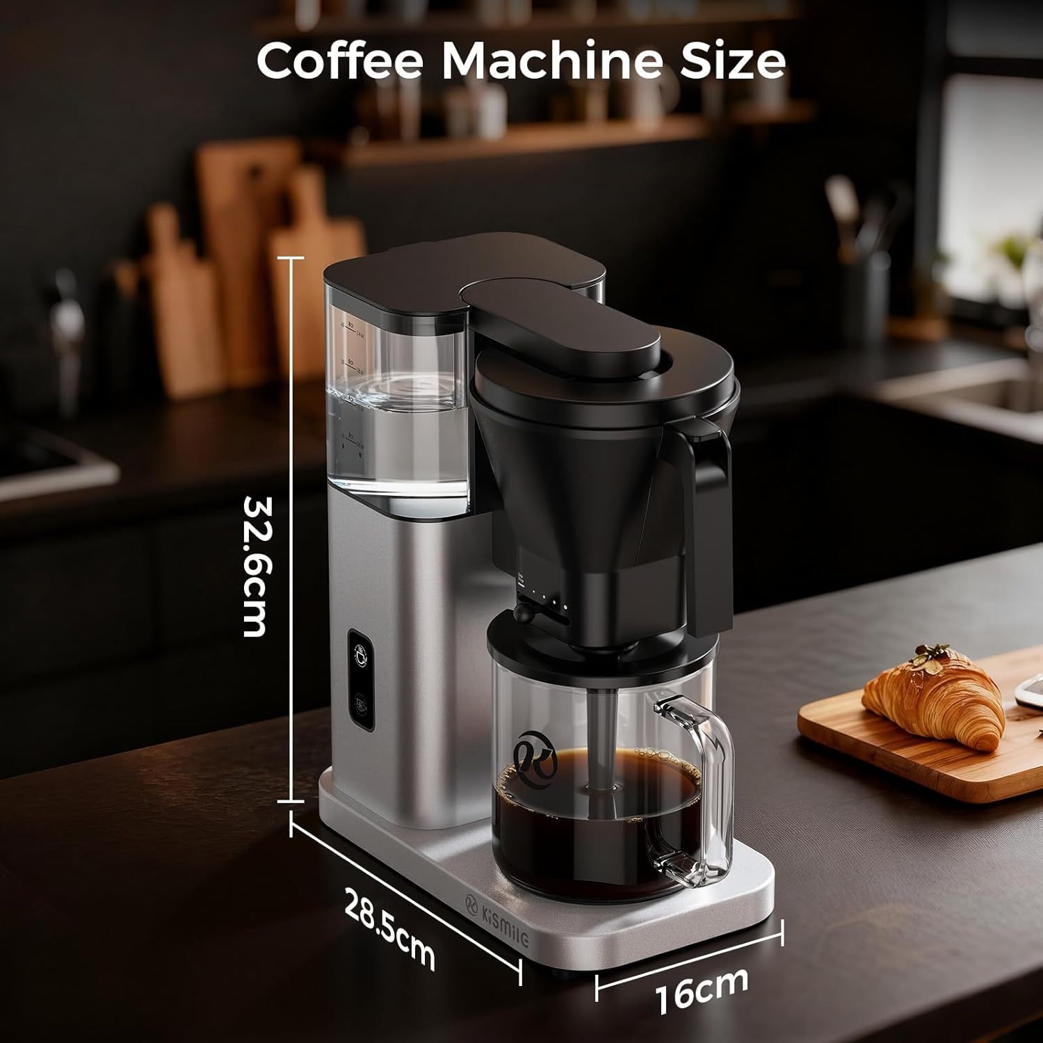 Kismile 8 Cup Drip Coffee Maker Machine 93125KCM0