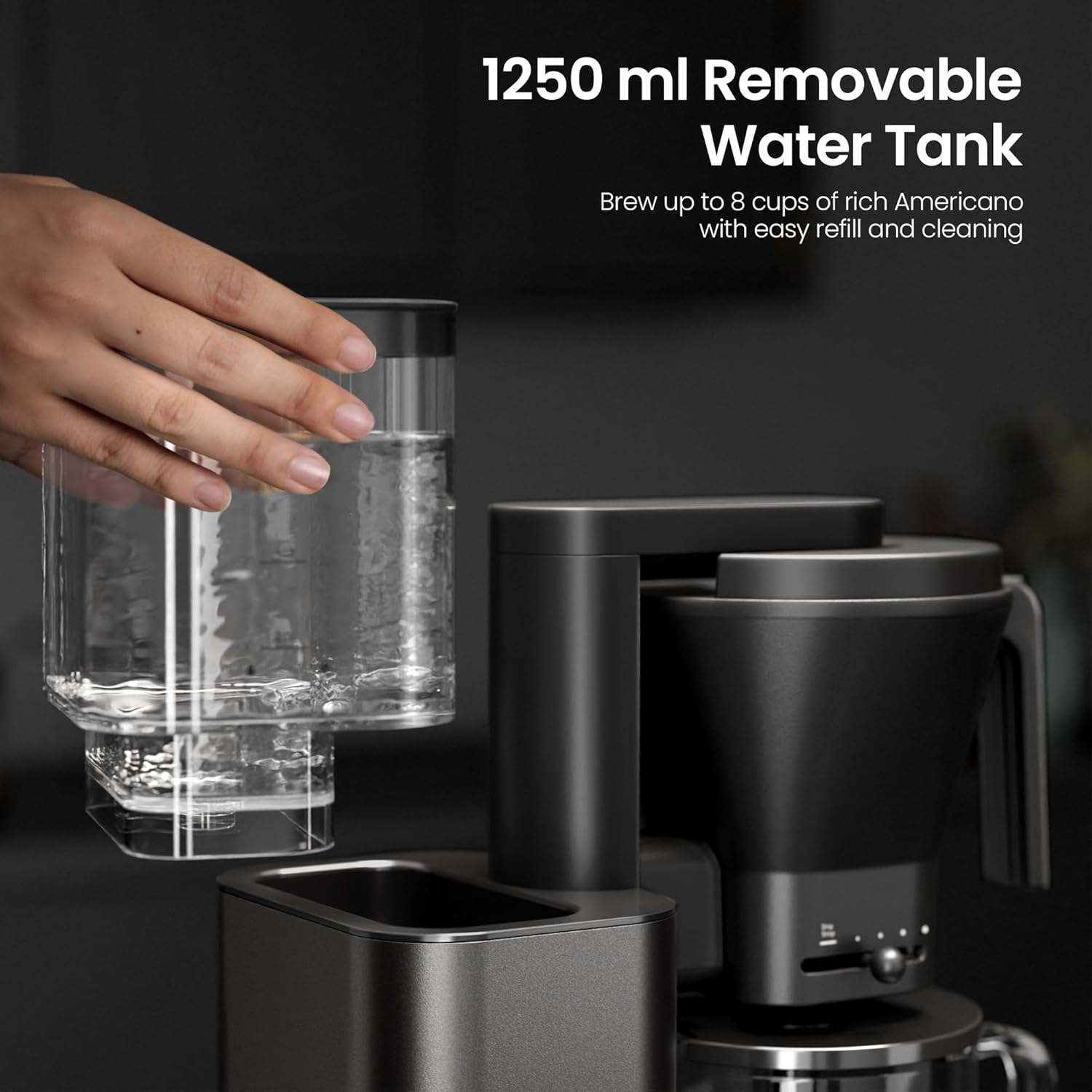 Kismile 8 Cup Drip Coffee Maker Machine 93125KCM0