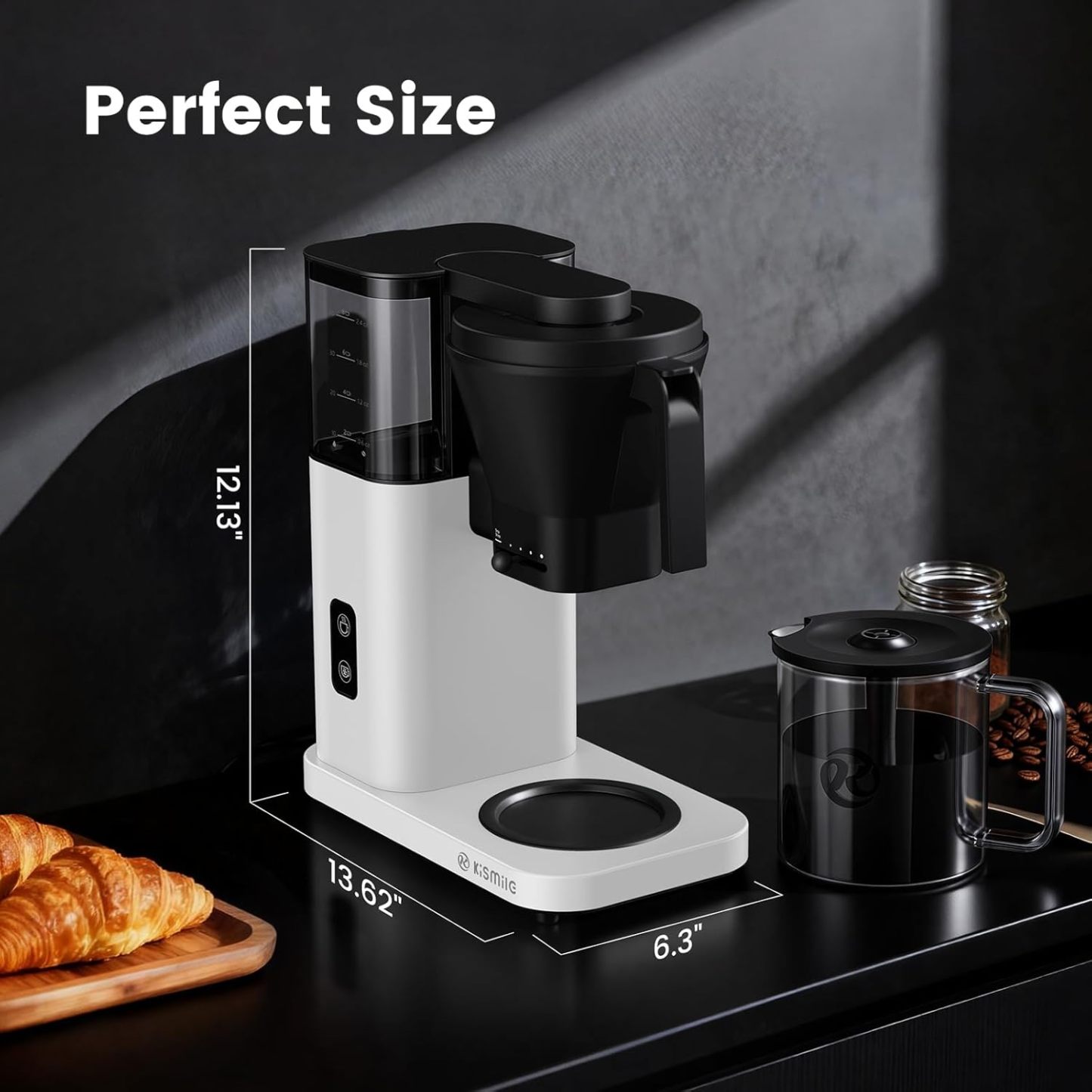 Kismile 8 Cup Drip Coffee Maker Machine 93125KCM0