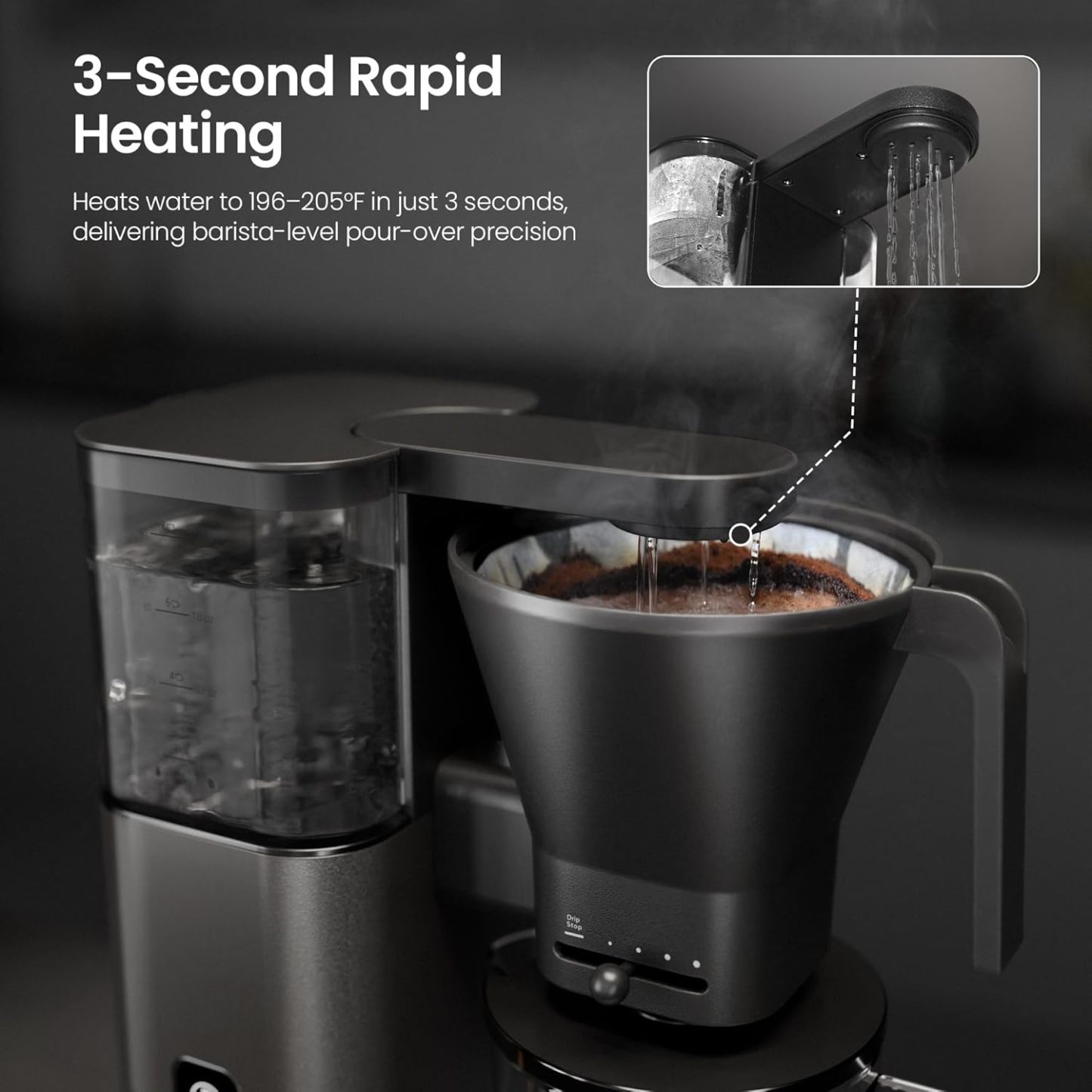 Kismile 8 Cup Drip Coffee Maker Machine 93125KCM0