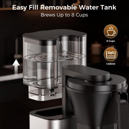 Kismile 8 Cup Drip Coffee Maker Machine 93125KCM0