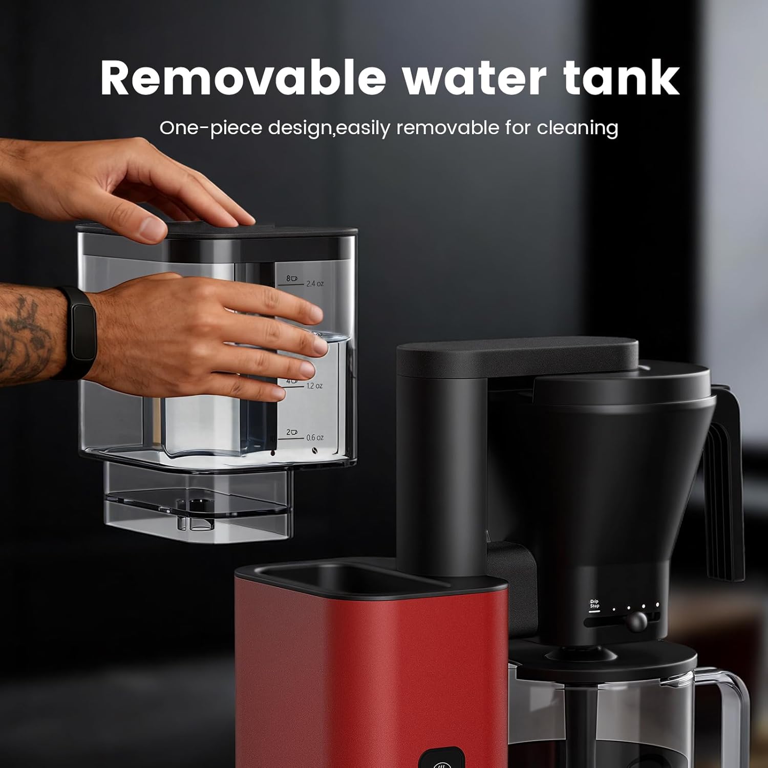 Kismile 8 Cup Drip Coffee Maker Machine 93125KCM0