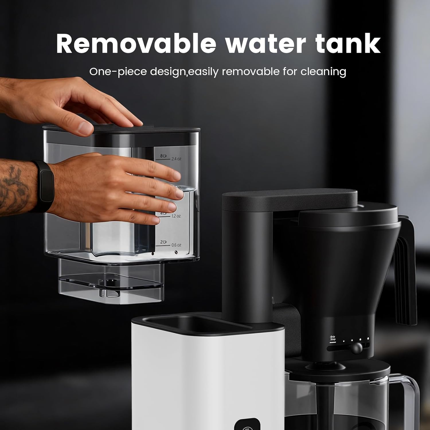 Kismile 8 Cup Drip Coffee Maker Machine 93125KCM0