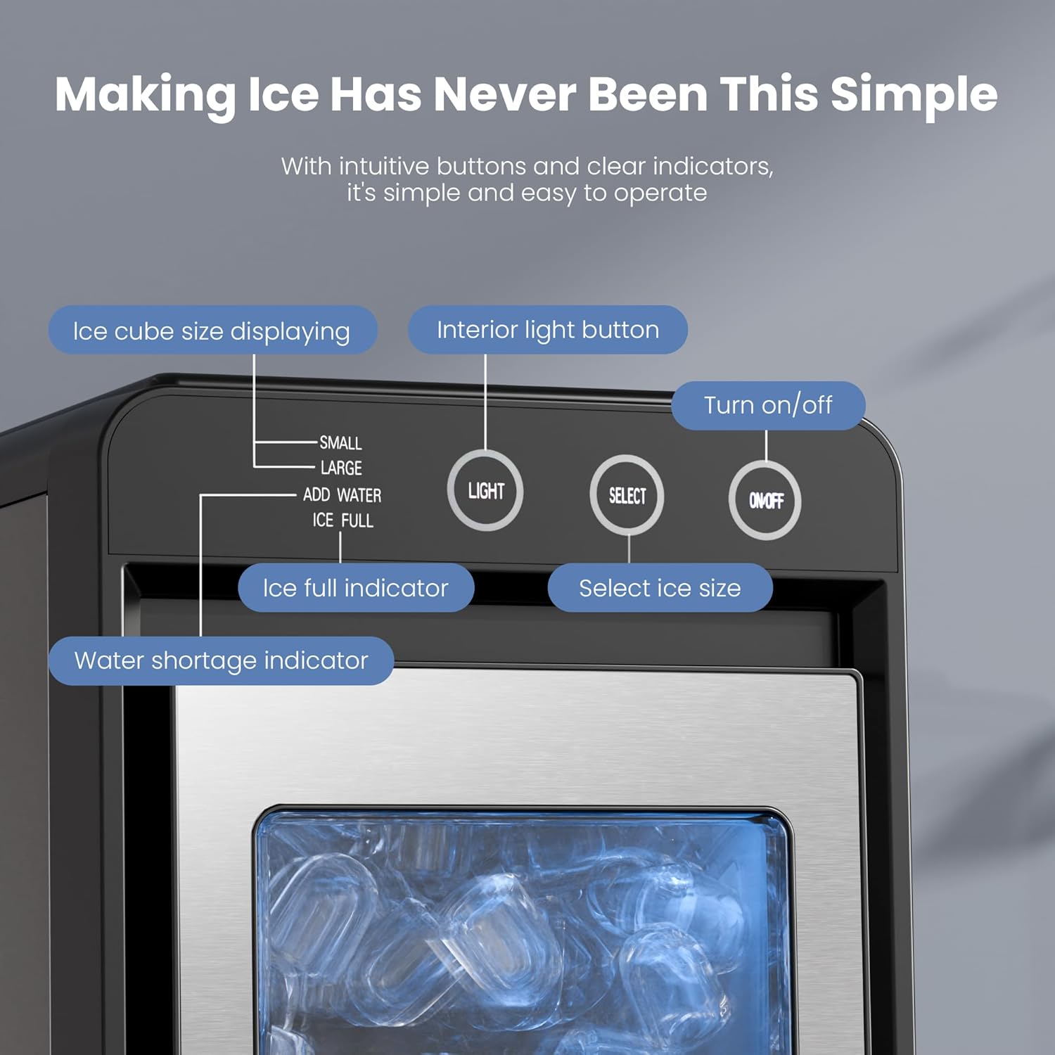 Kismile Ice Makers Countertop 58212RIM0