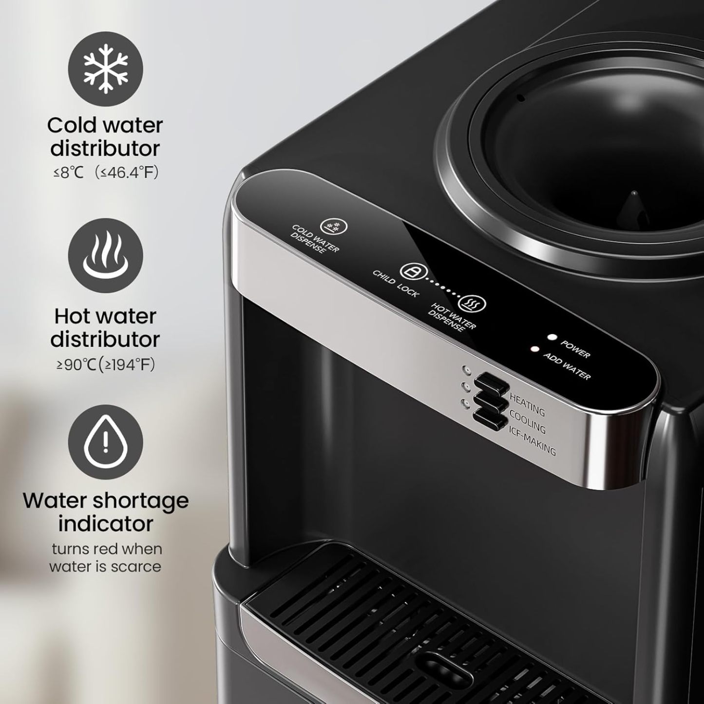 Water Cooler Dispenser with Ice Maker WD5815