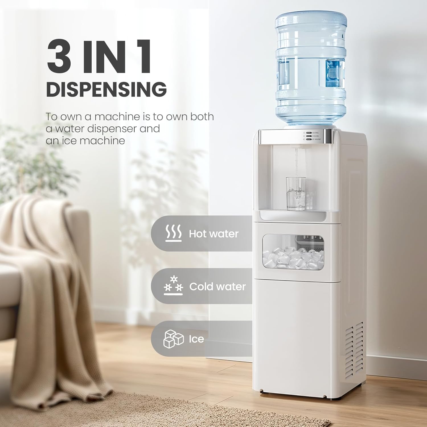 Water Cooler Dispenser with Ice Maker WD5815