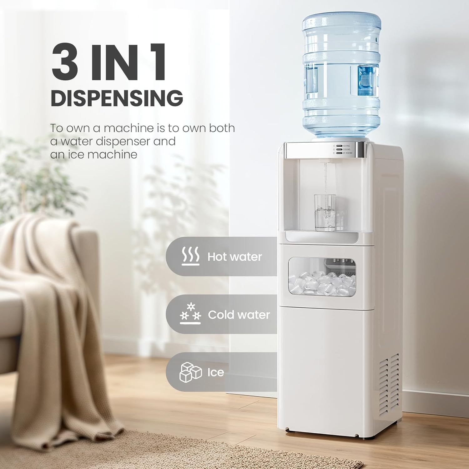 Water Cooler Dispenser with Ice Maker WD5815