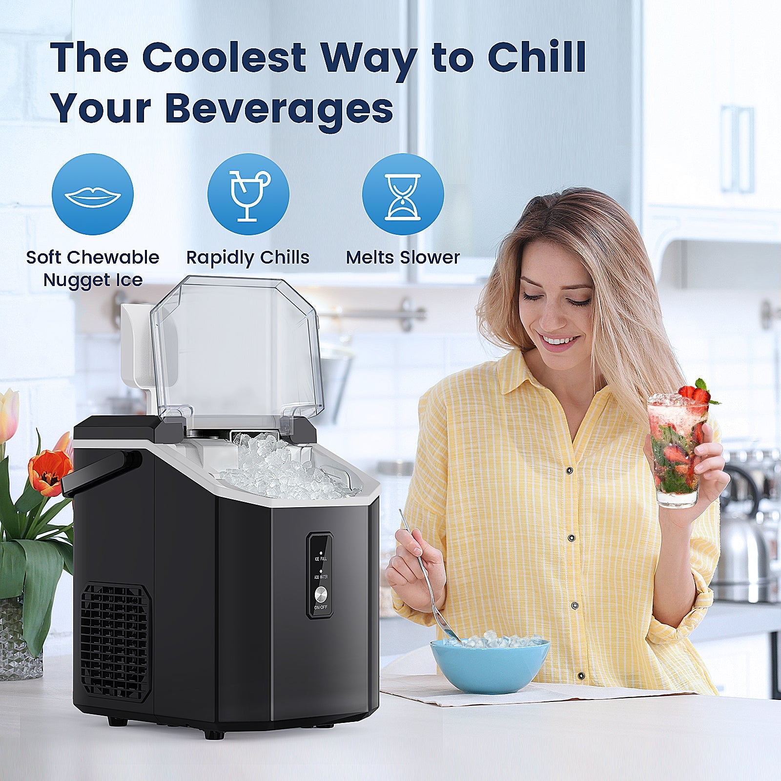 Nugget Pebble Ice Maker Countertop Z5815NA