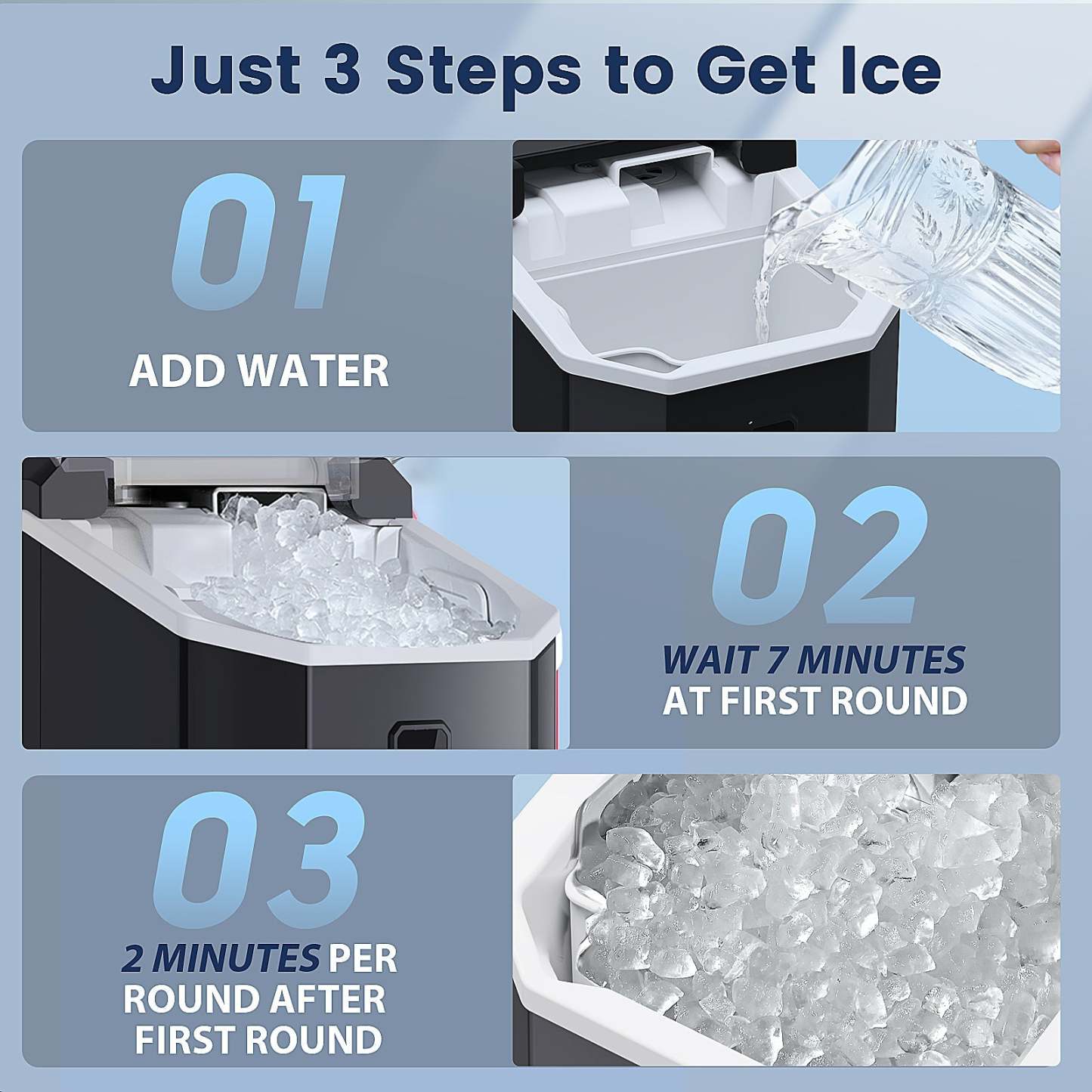 Nugget Pebble Ice Maker Countertop Z5815NA