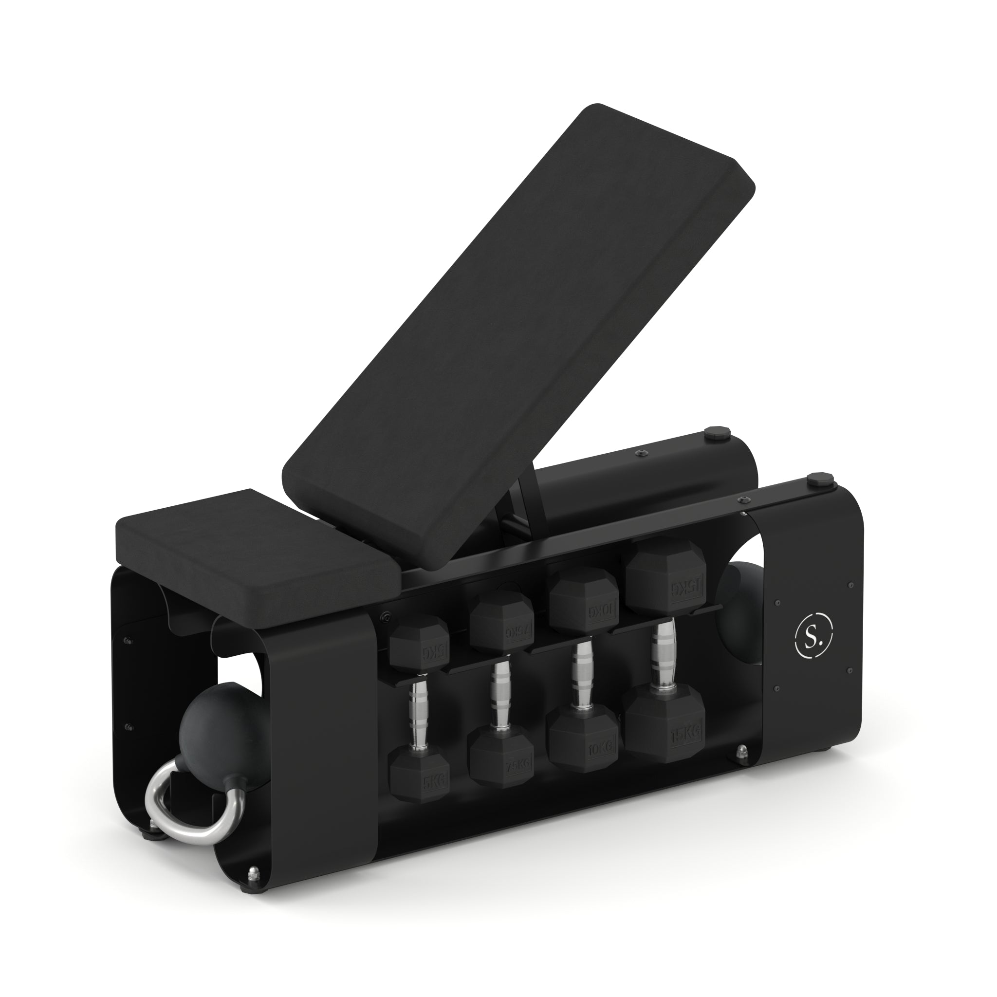 All-in-One Home Gym Bench with Built-In Weight Storage