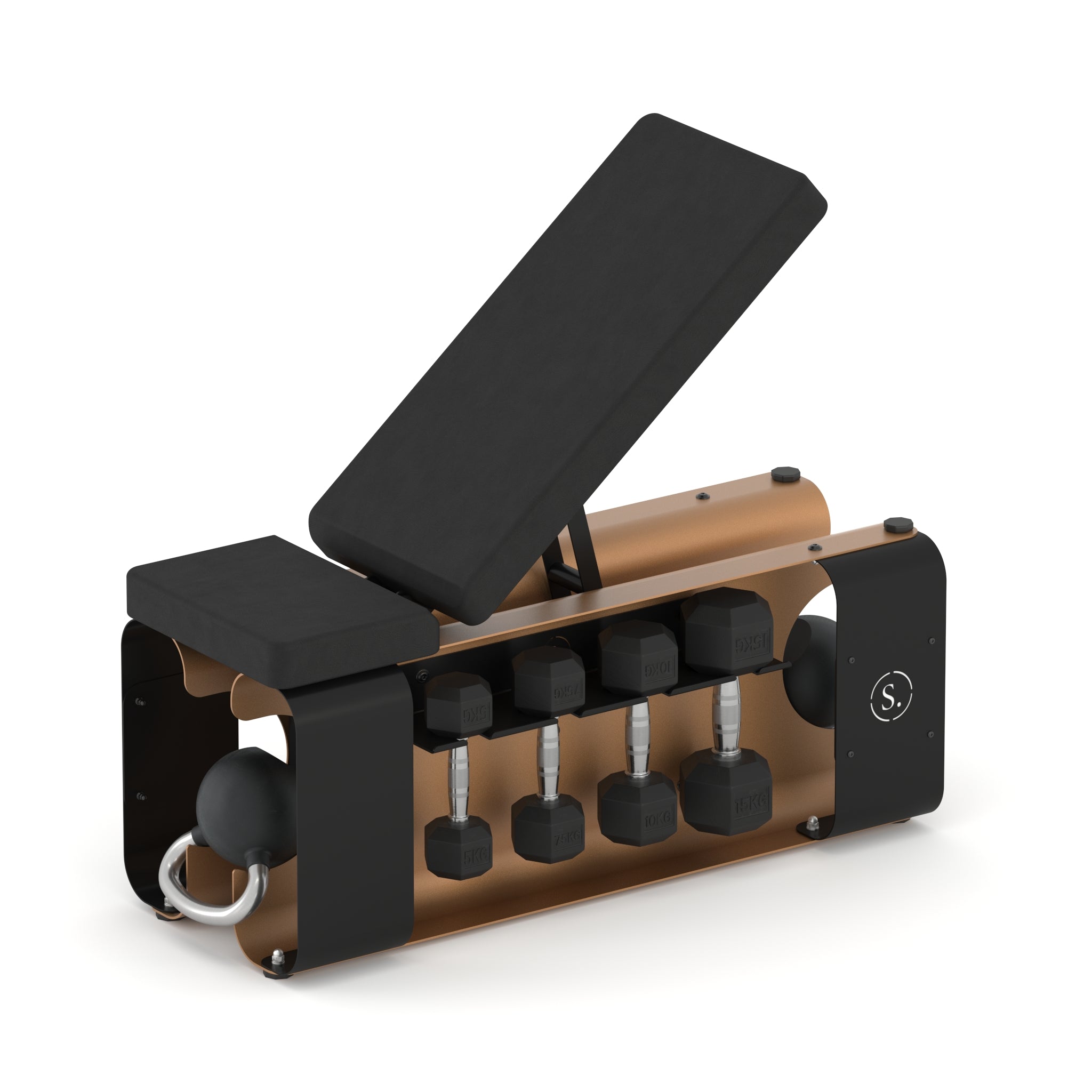 All-in-One Home Gym Bench with Built-In Weight Storage