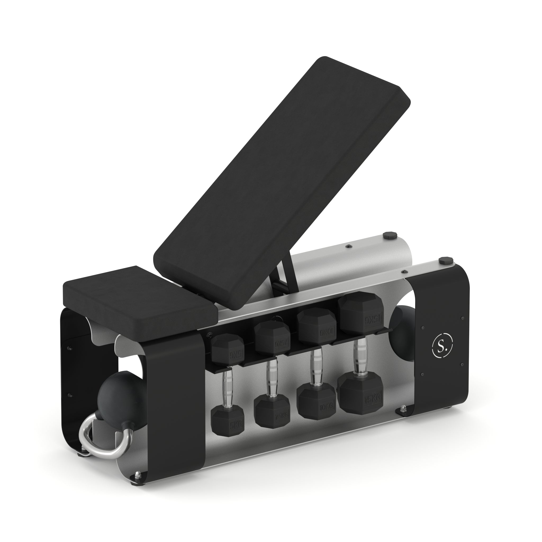 All-in-One Home Gym Bench with Built-In Weight Storage