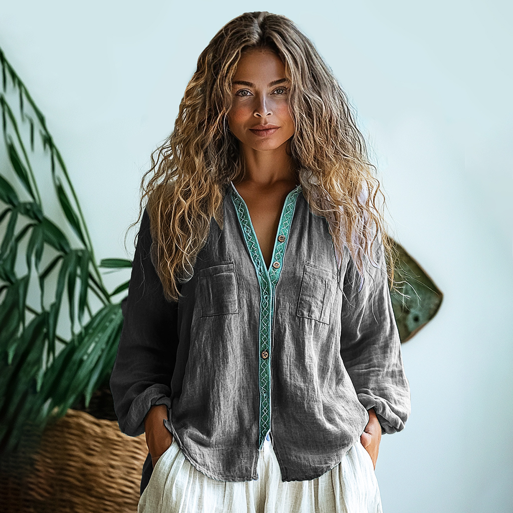 Women's Bohemian Long-sleeved Shirt