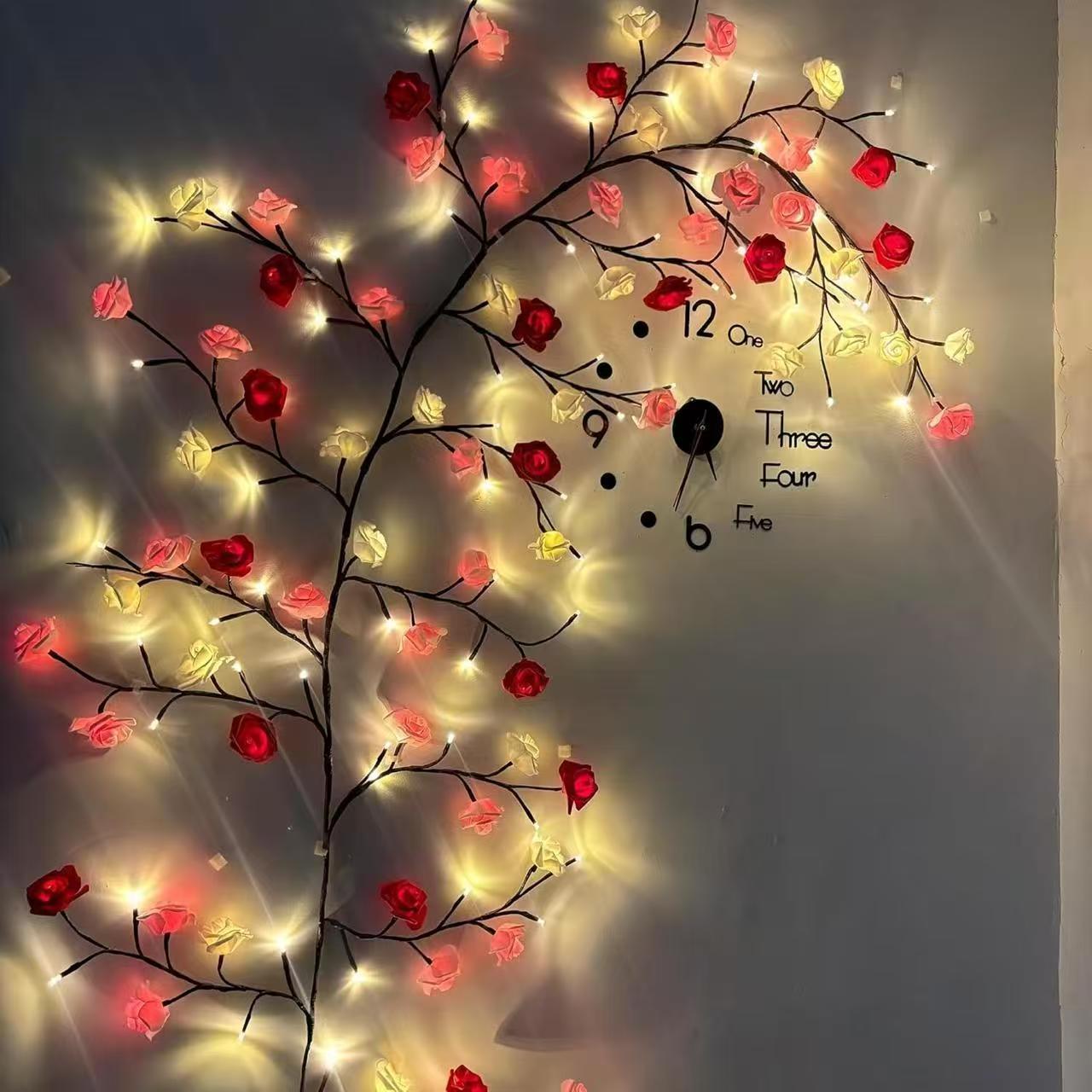 🔥Christmas Hot Selling Item - LED Rose Branch Light