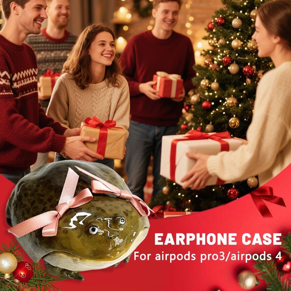Frog-shaped Bluetooth Earphone Case