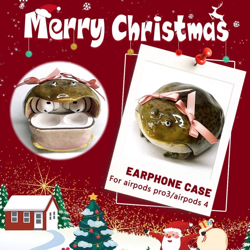 Frog-shaped Bluetooth Earphone Case