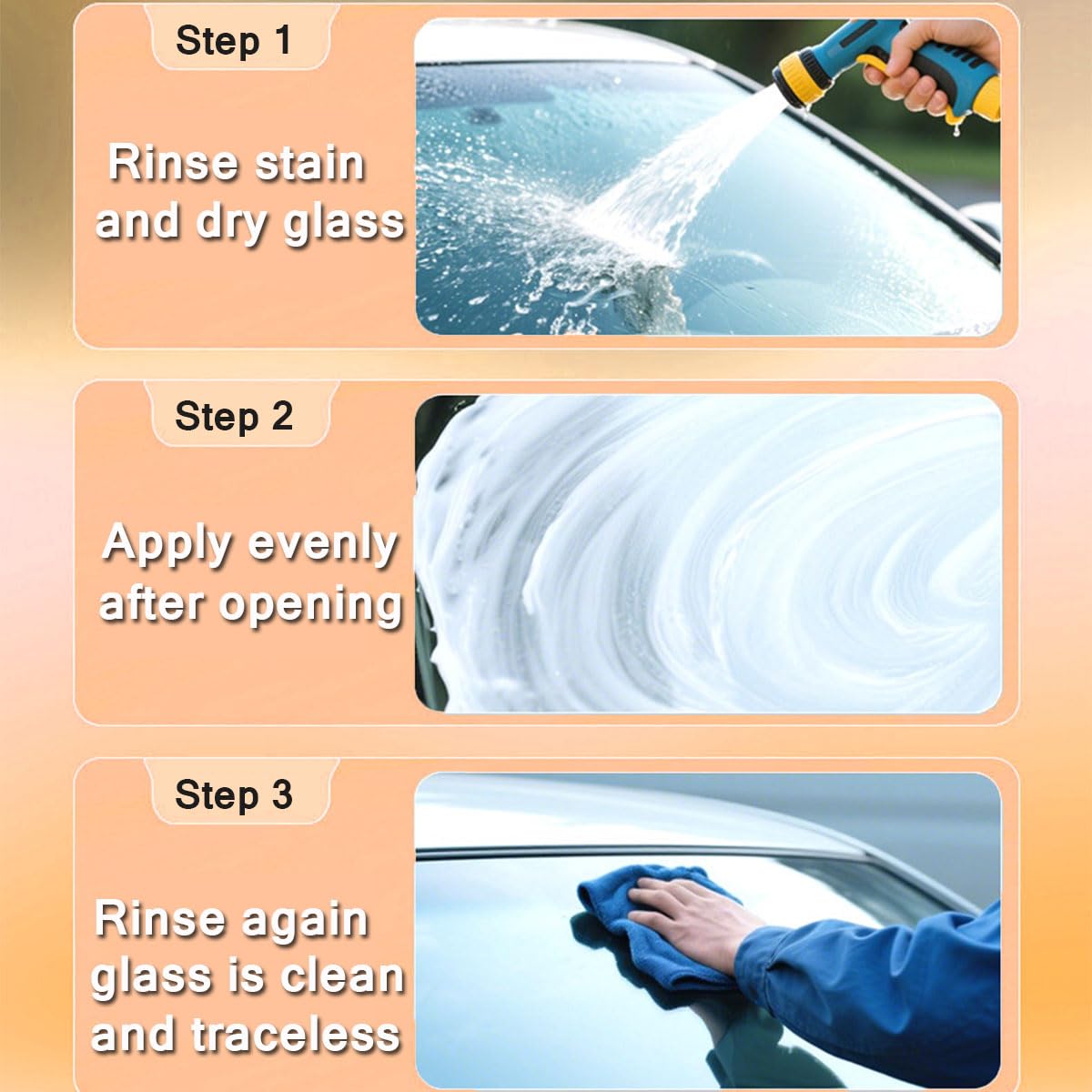 Glass Oil Film Remover for Car