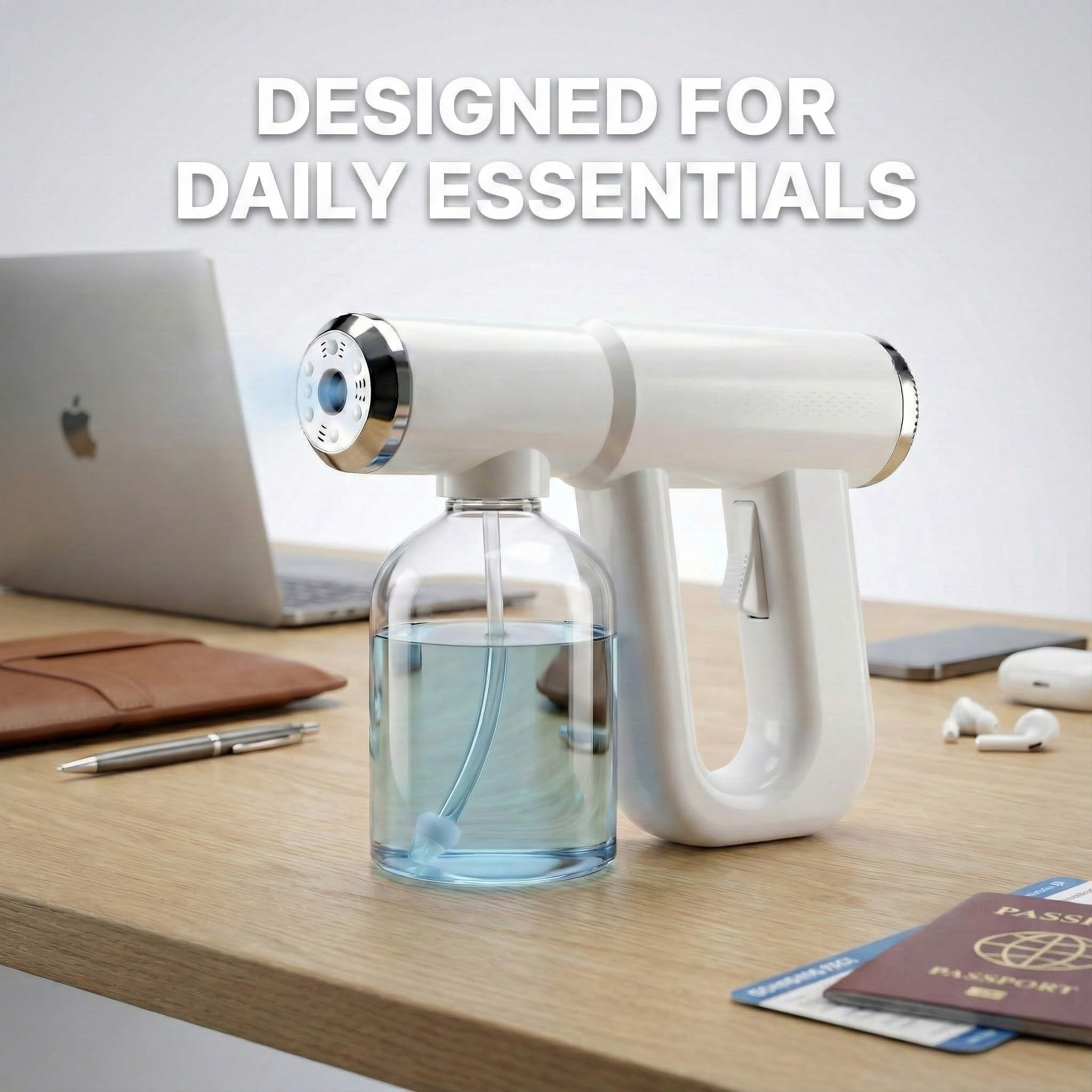 Handheld Electric Nano Disinfection Spray with Blue Light