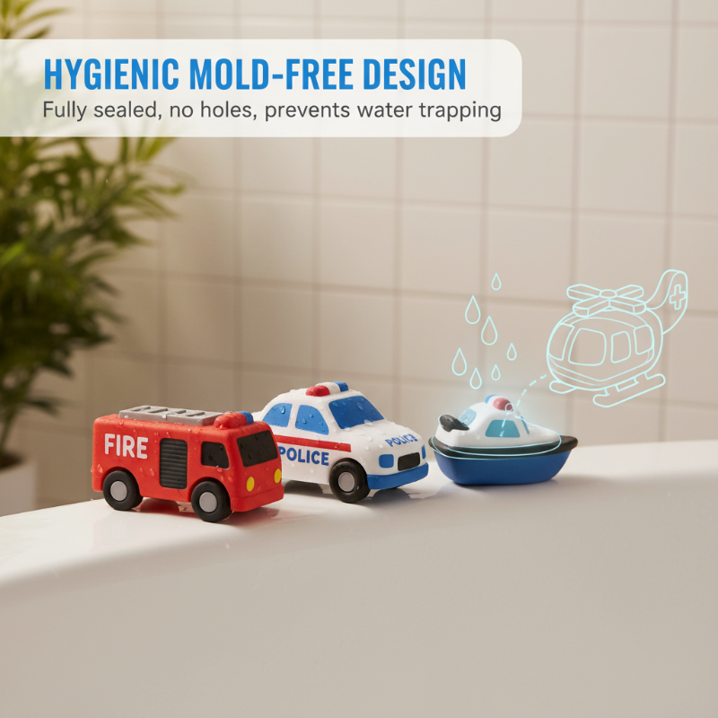 ⏰6PCS Mold-Free Baby Silicone Bath Toys