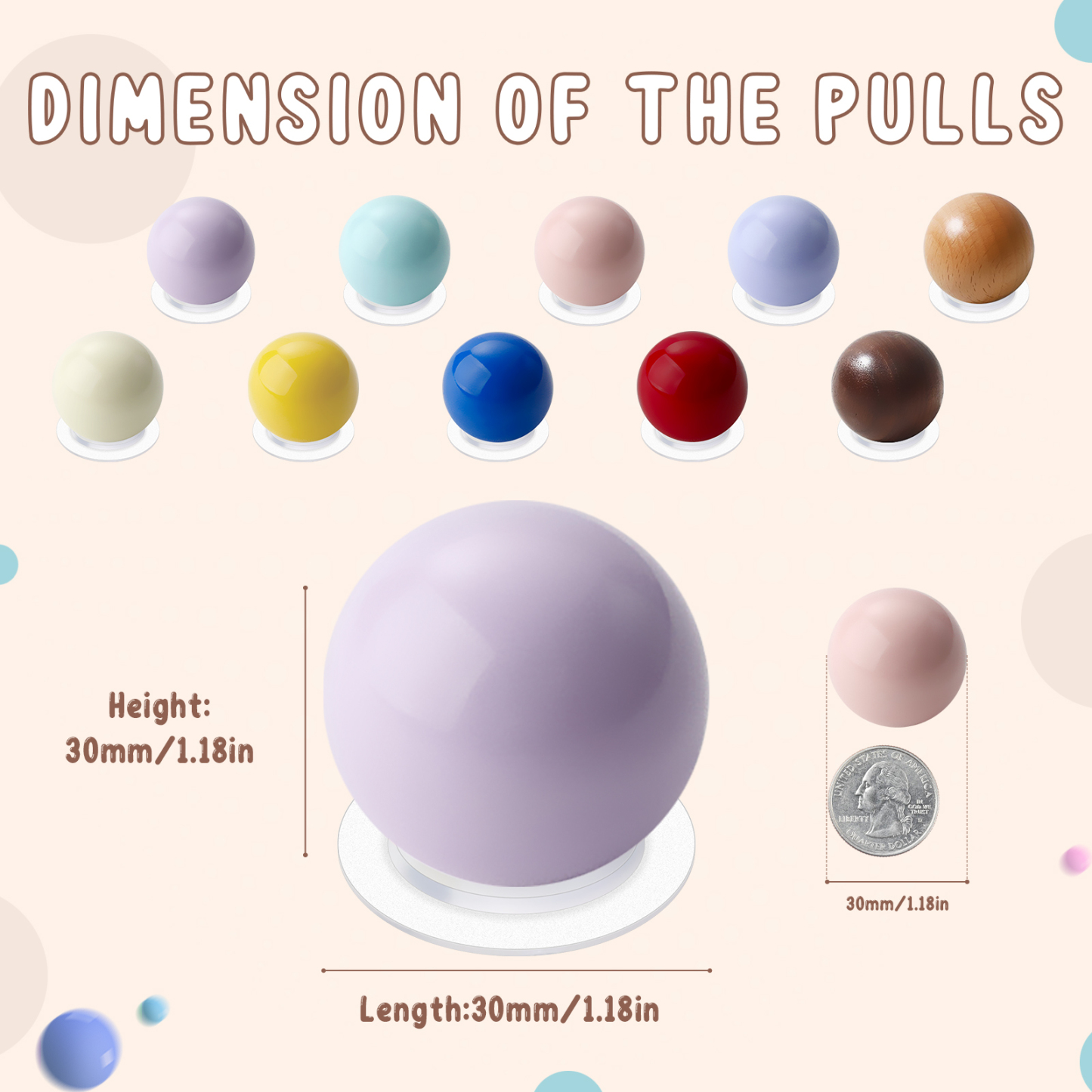 Colorful Self Adhesive Knobs Set Self Stick Cabinet Knobs Plastic Drawer Pulls 