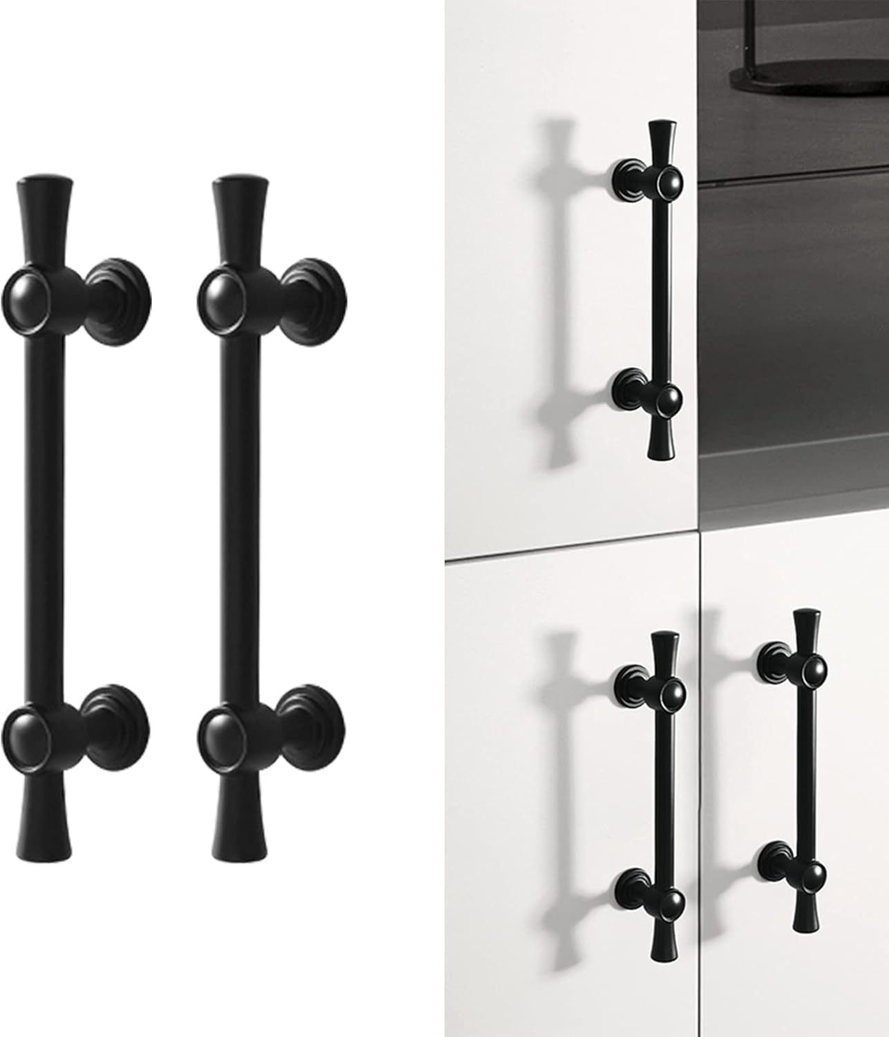 T Bar Handle Matte Black Cabinet Pulls Black Kitchen Cabinet Handles Bar Cupboard Knobs